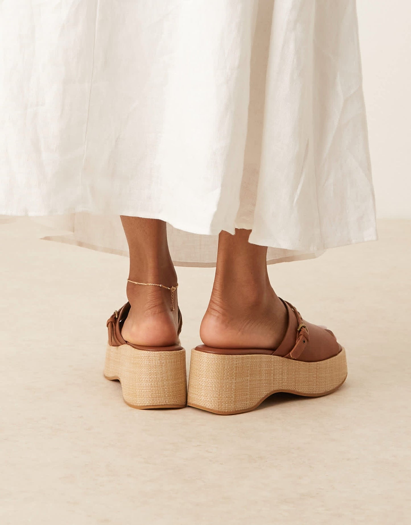 & Other Stories real leather mule clog sandals in brown - ASOS Sample Sale