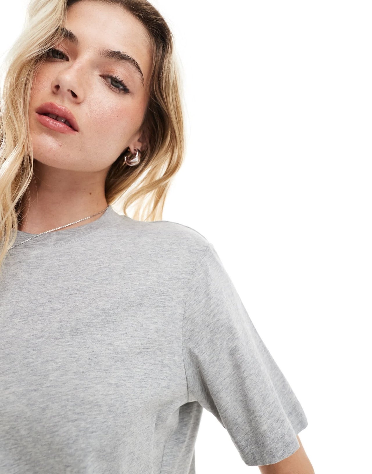 & Other Stories relaxed short sleeve t-shirt in grey - ASOS Sample Sale