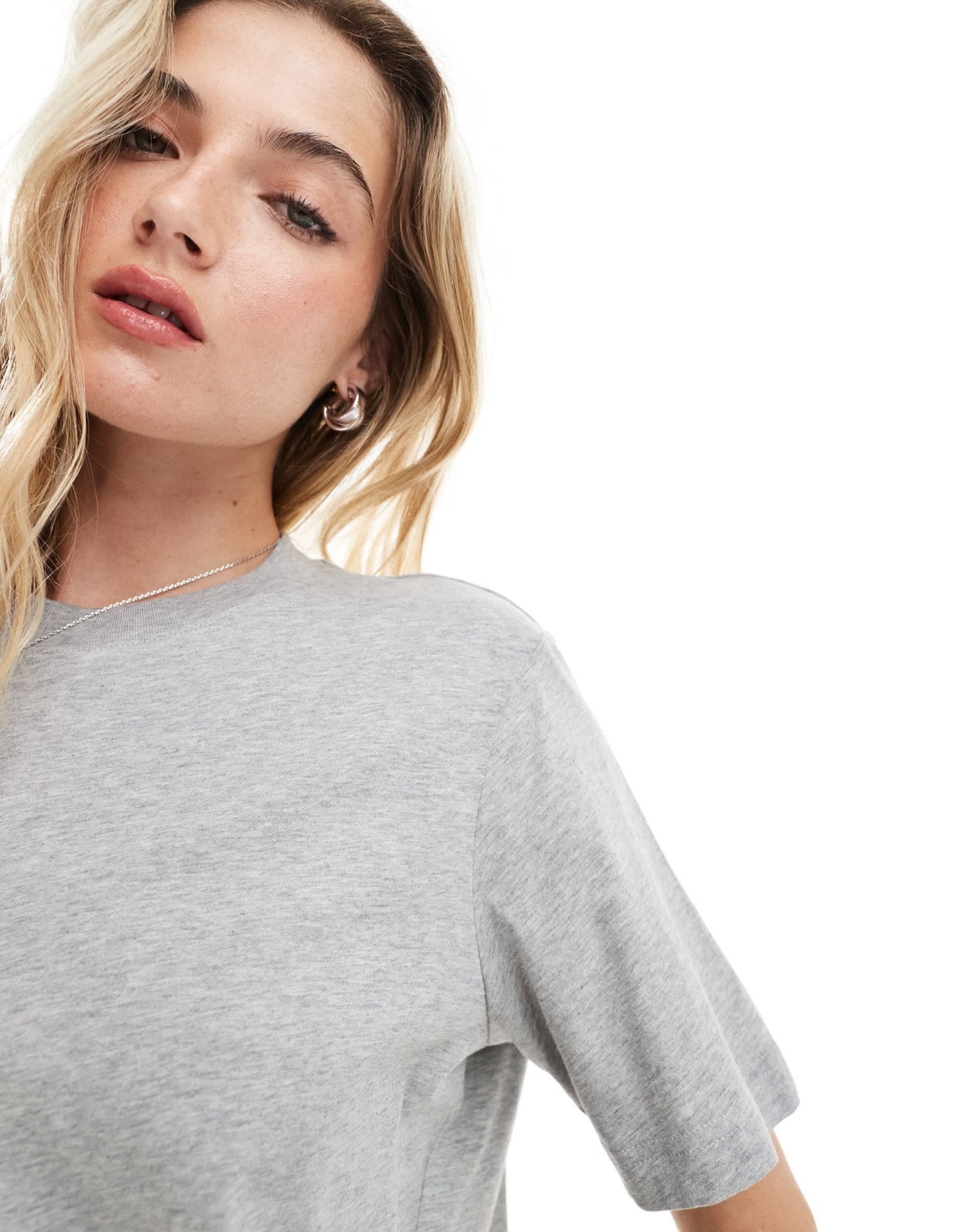 & Other Stories relaxed short sleeve t-shirt in grey - ASOS Sample Sale