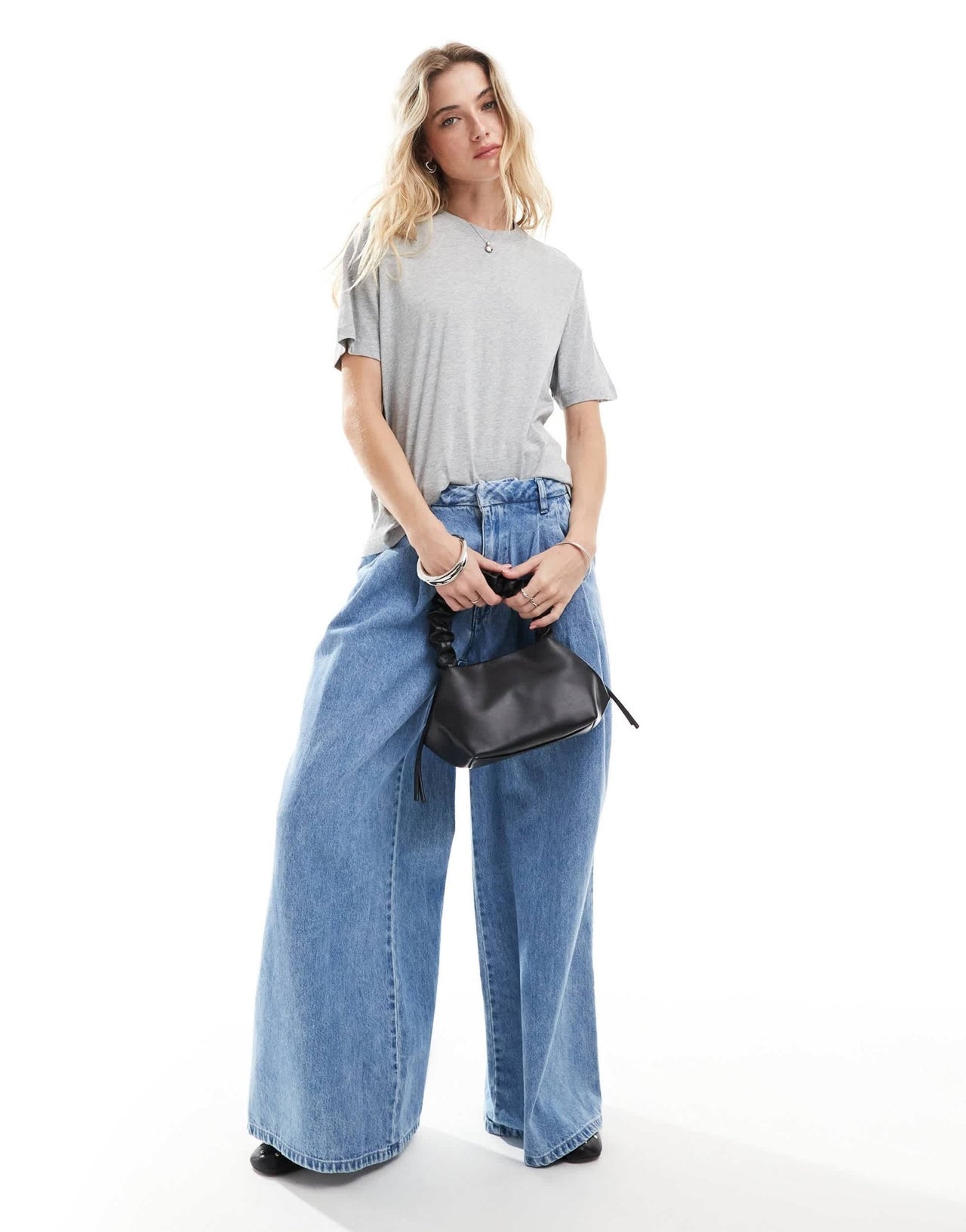 & Other Stories relaxed short sleeve t-shirt in grey - ASOS Sample Sale