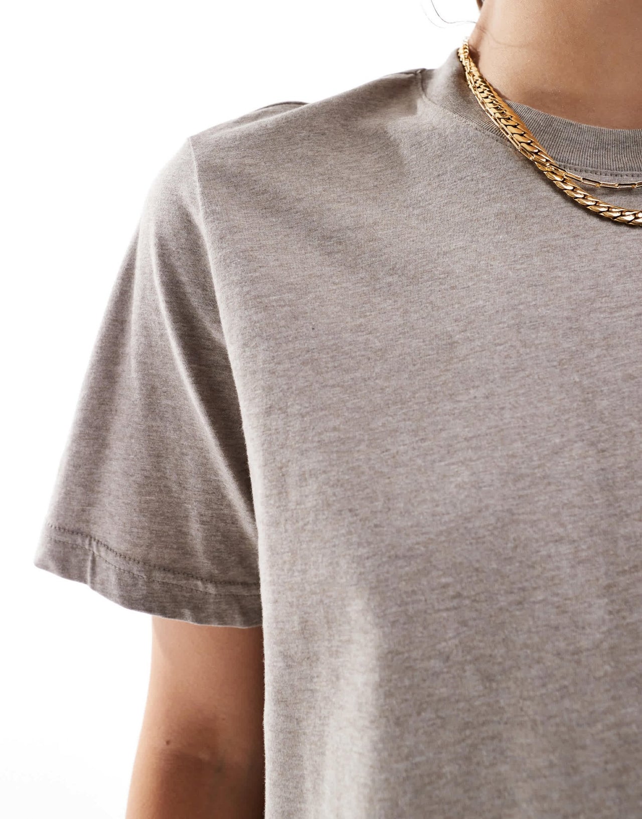 & Other Stories relaxed short sleeve t-shirt in mole - ASOS Sample Sale