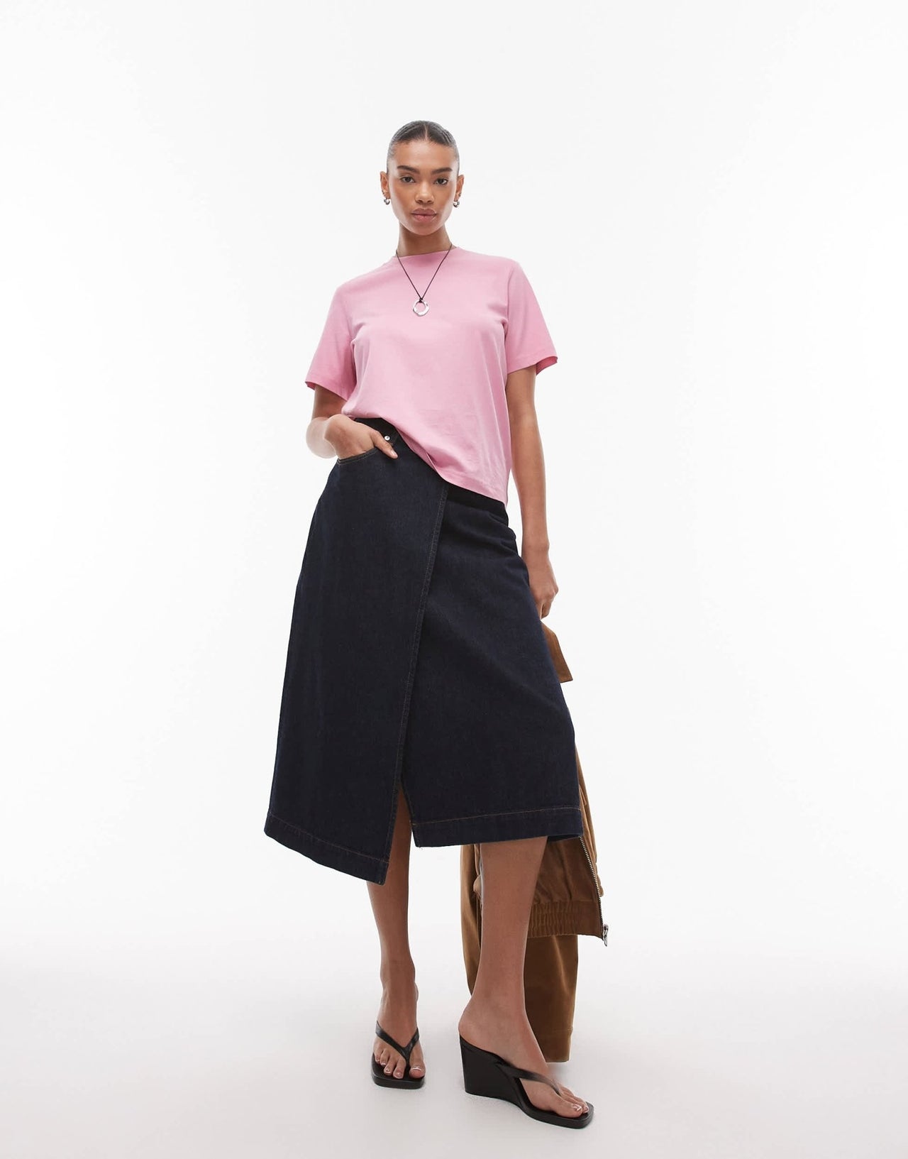 & Other Stories relaxed short sleeve t-shirt in pink - ASOS Sample Sale