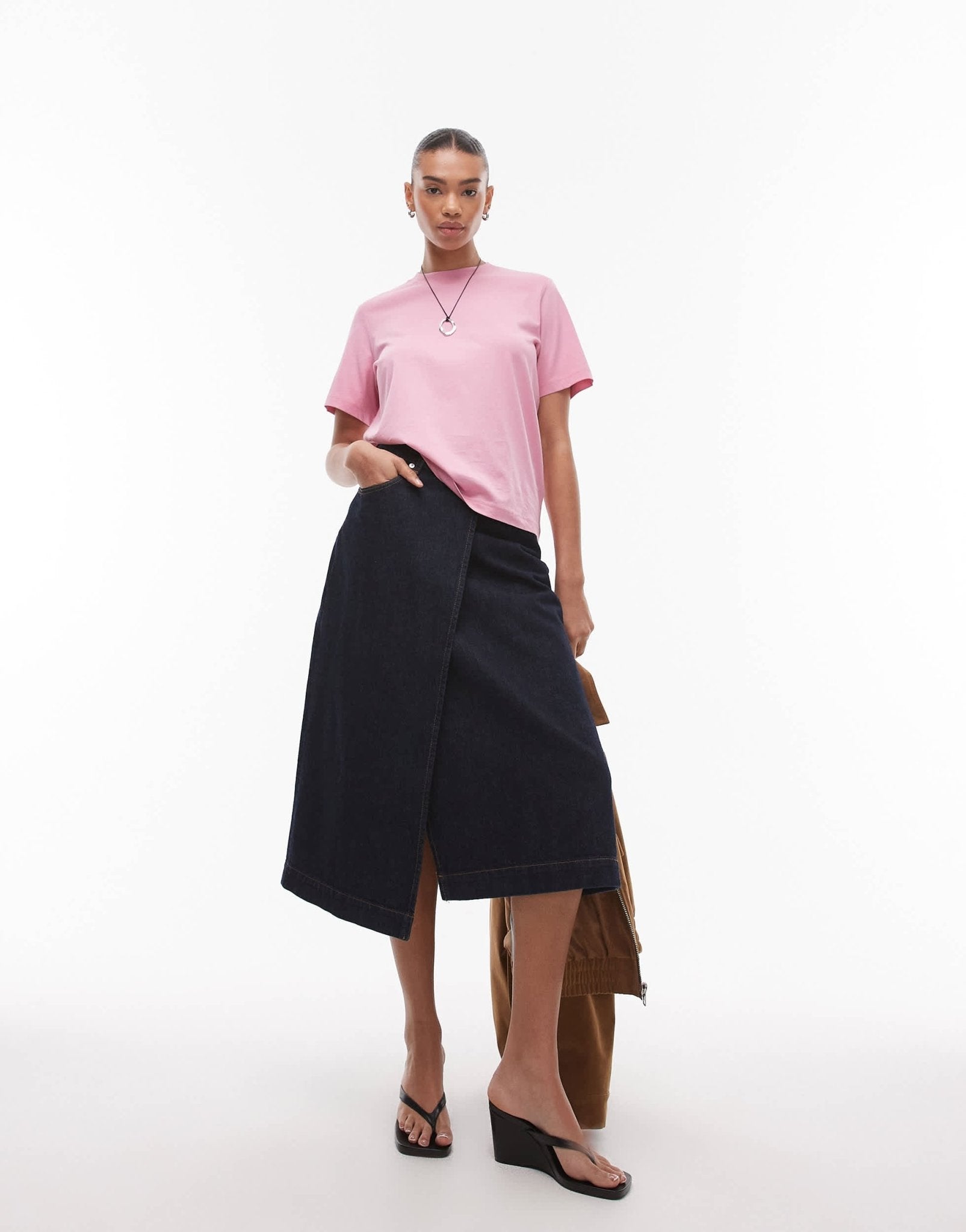 & Other Stories relaxed short sleeve t-shirt in pink - ASOS Sample Sale