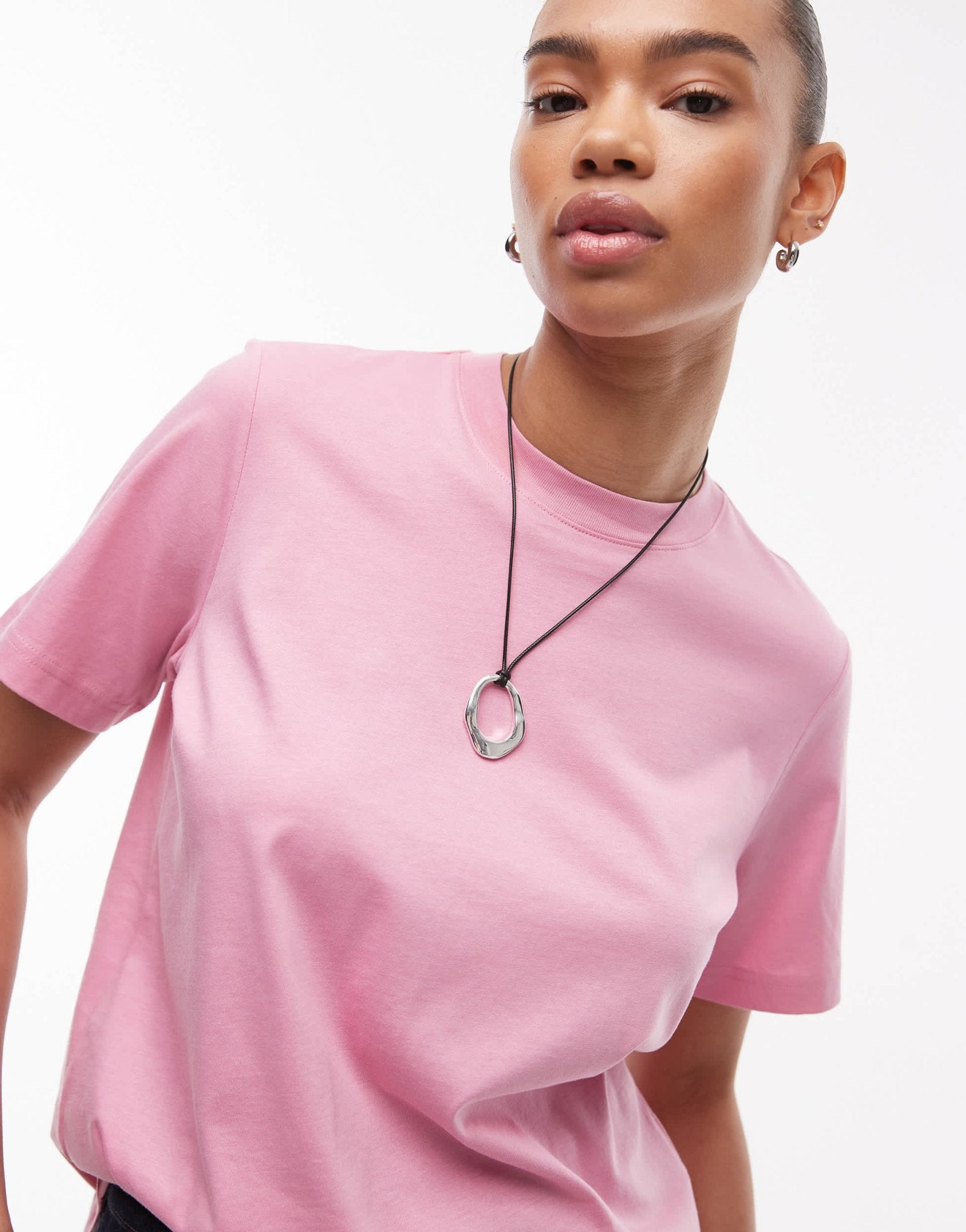 & Other Stories relaxed short sleeve t-shirt in pink - ASOS Sample Sale