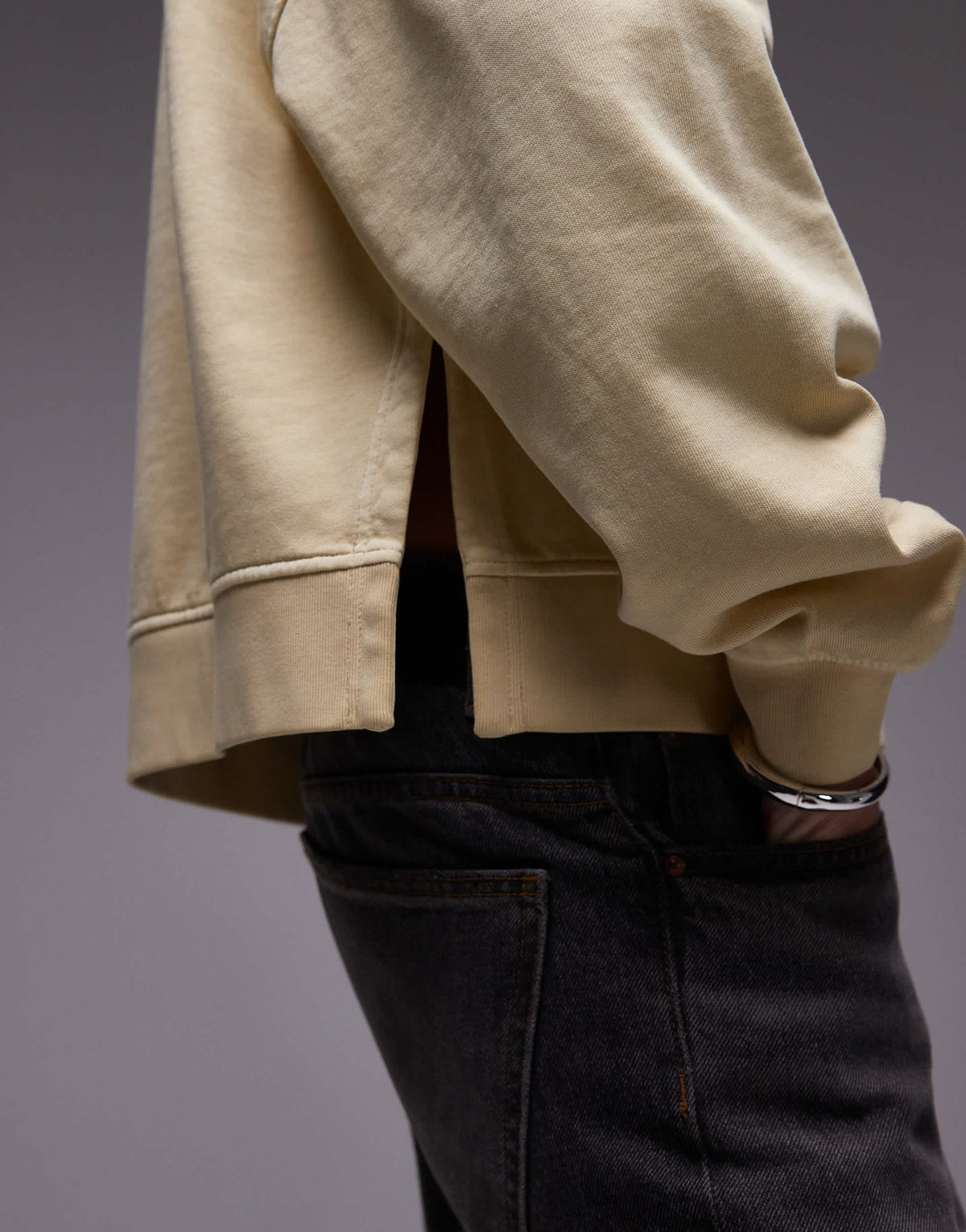 & Other Stories sweatshirt in light yellow - ASOS Sample Sale