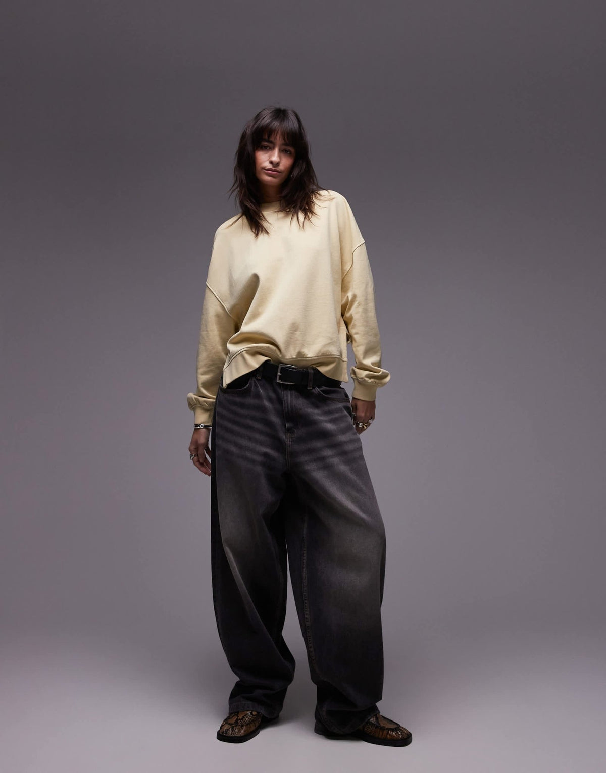 & Other Stories sweatshirt in light yellow - ASOS Sample Sale