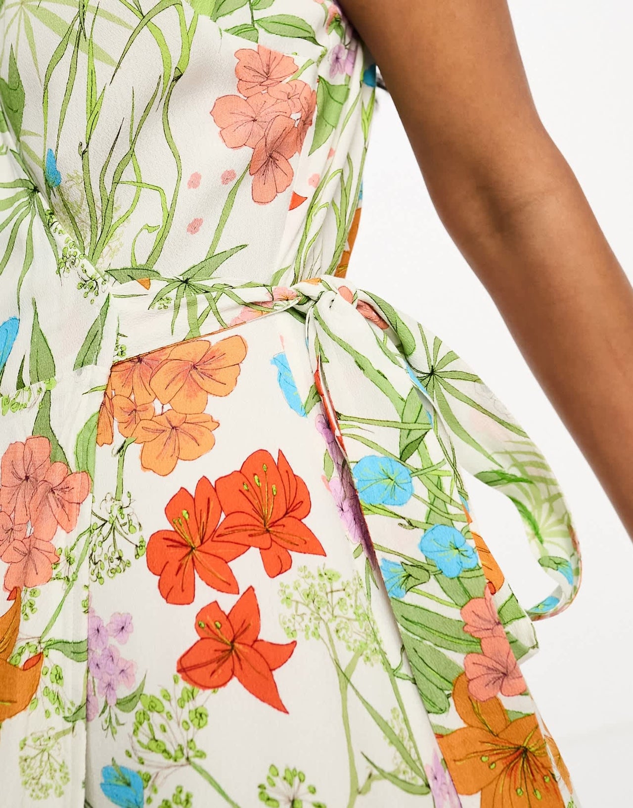 & Other Stories wrap maxi dress in multi floral print - ASOS Sample Sale