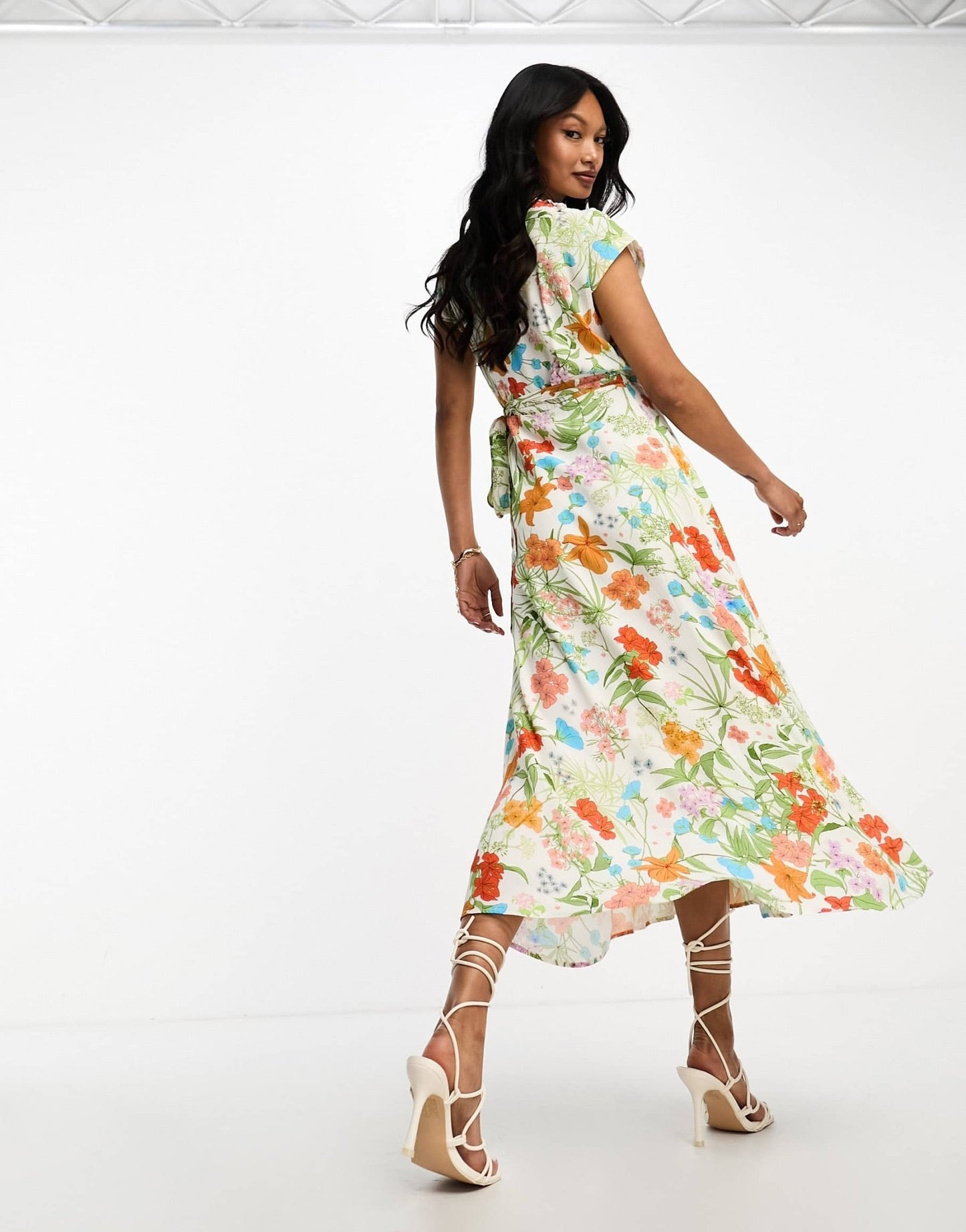 & Other Stories wrap maxi dress in multi floral print - ASOS Sample Sale