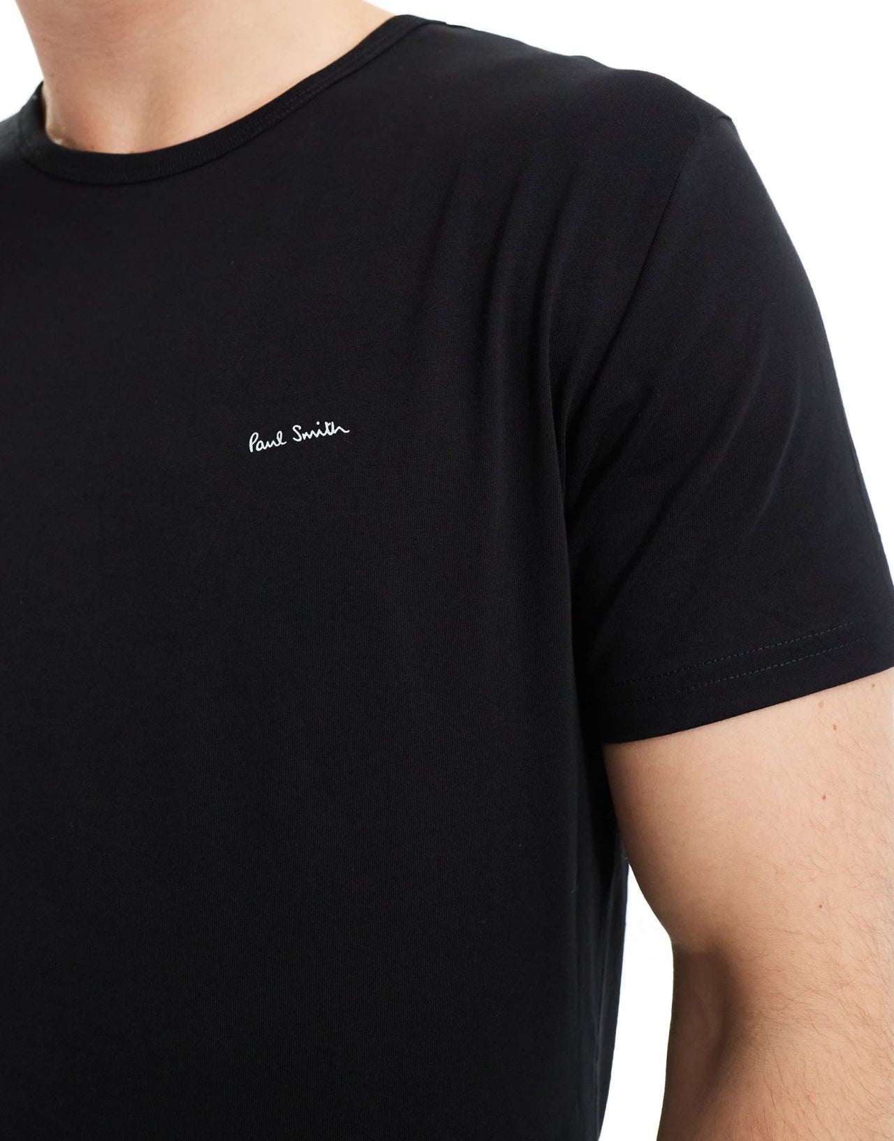 Paul Smith 3 pack loungewear t-shirts with logo in black - ASOS Sample Sale
