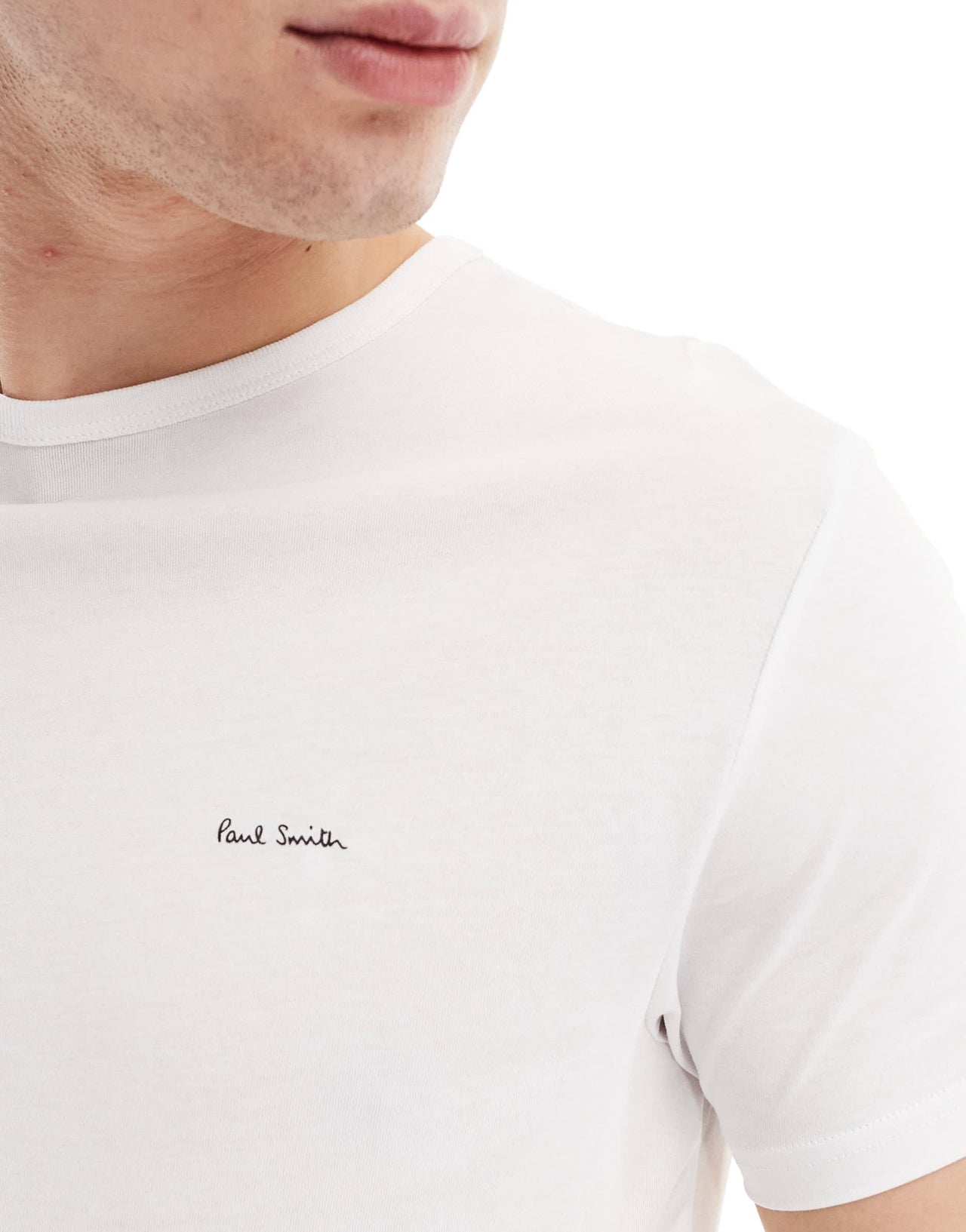 Paul Smith 3 pack loungewear t-shirts with logo in white - ASOS Sample Sale