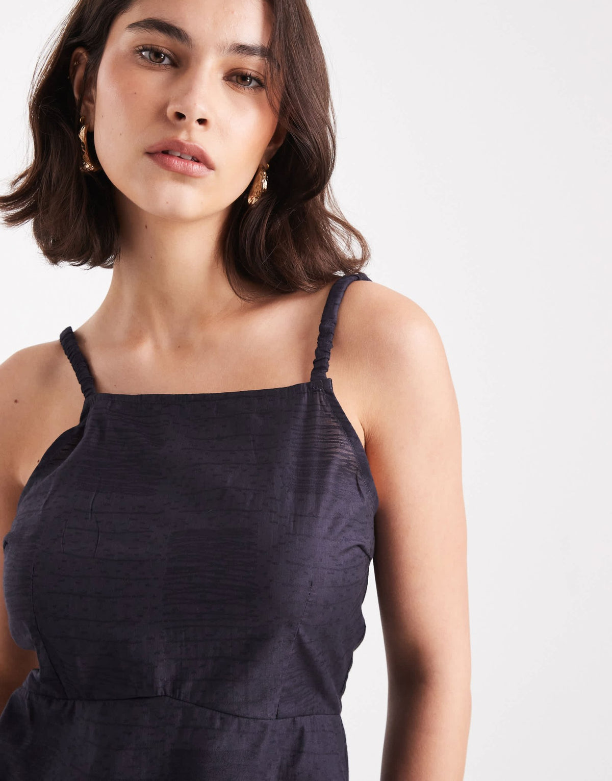Pieces backless cami blouse in granite grey - ASOS Sample Sale