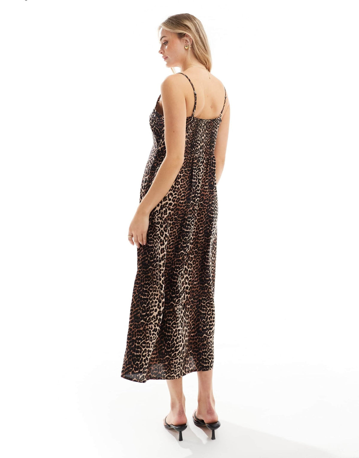 Pieces cami maxi dress in leo print - ASOS Sample Sale