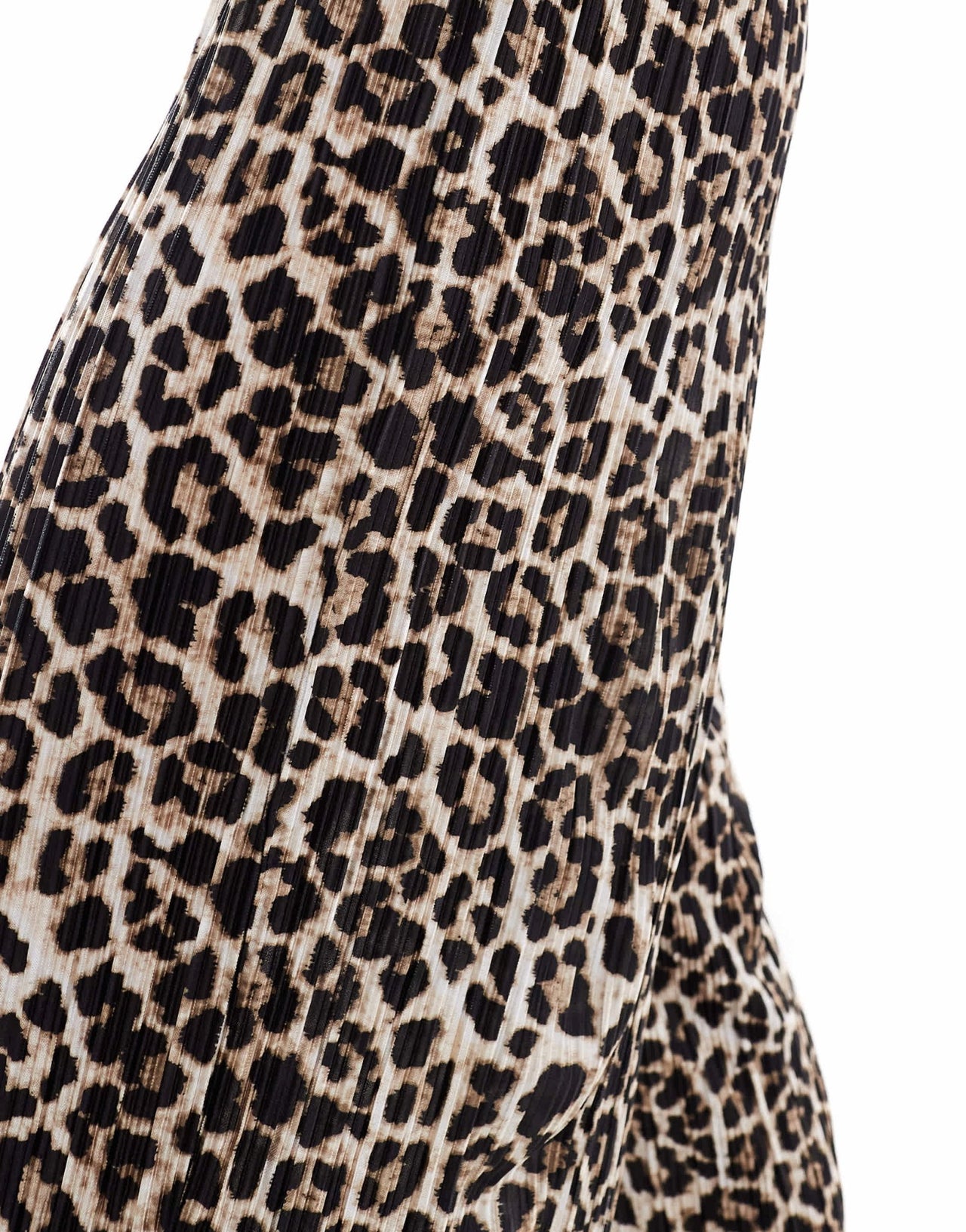 Pieces plisse wide leg trouser co - ord in leopard print - ASOS Sample Sale