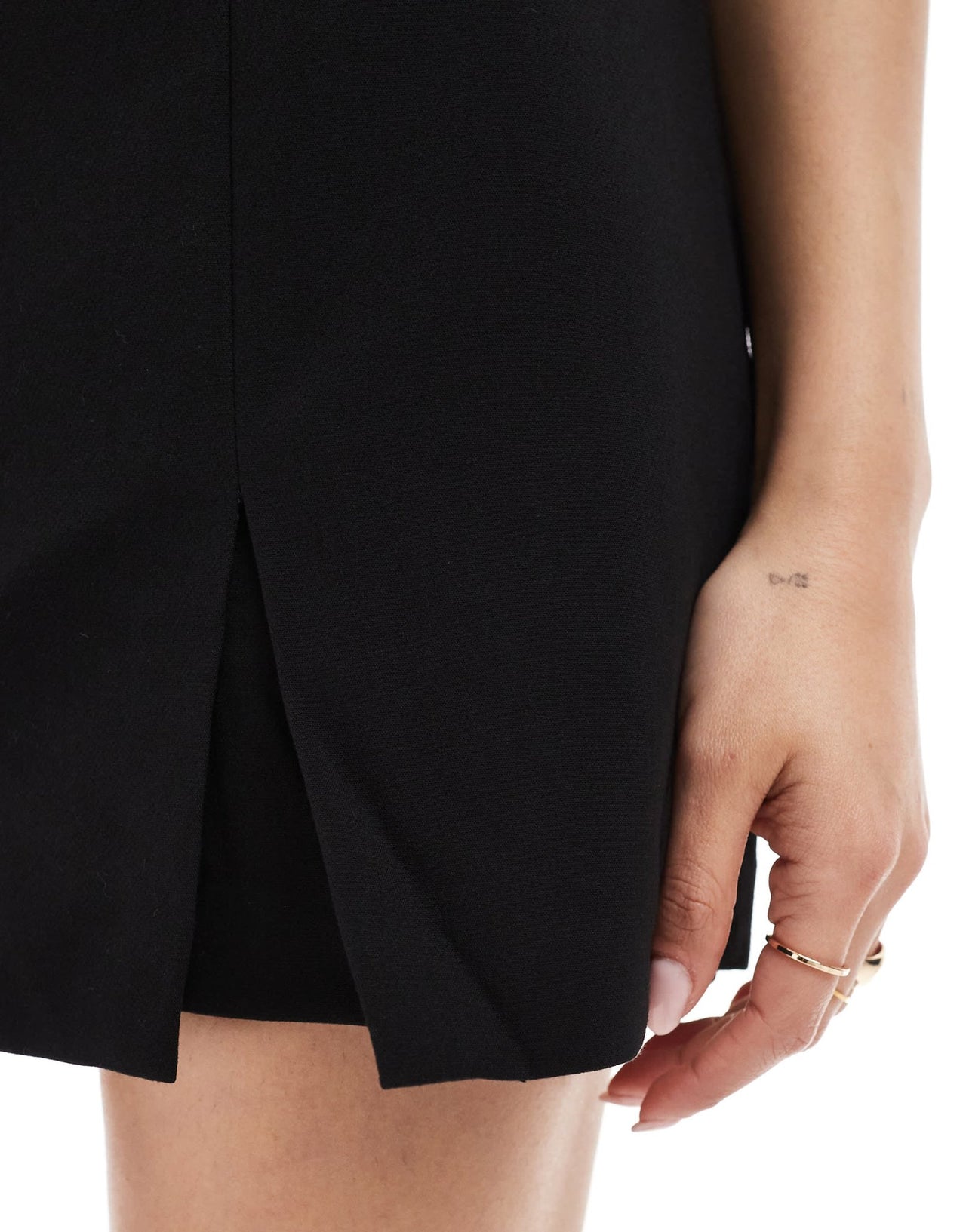 Pimkie bandeau skort mini dress in black - ASOS Sample Sale