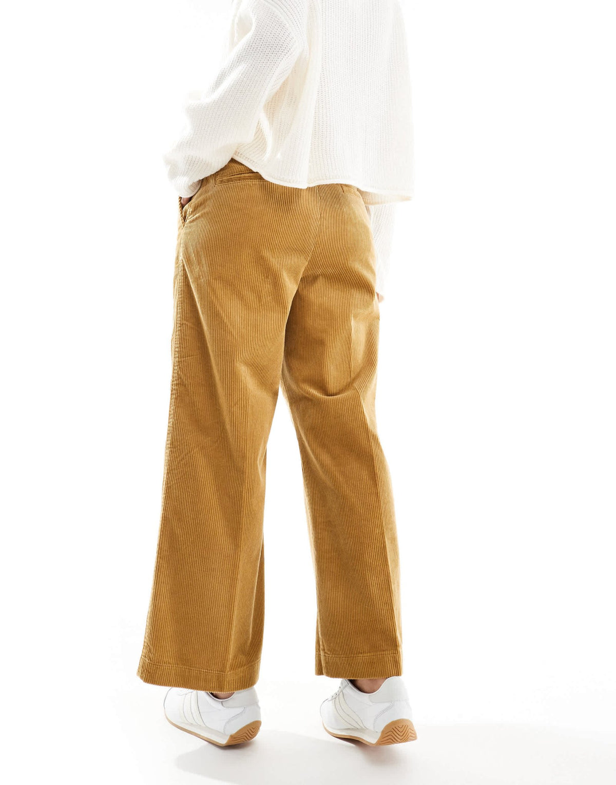 Polo Ralph Lauren cord wide leg cropped trousers in tan - ASOS Sample Sale