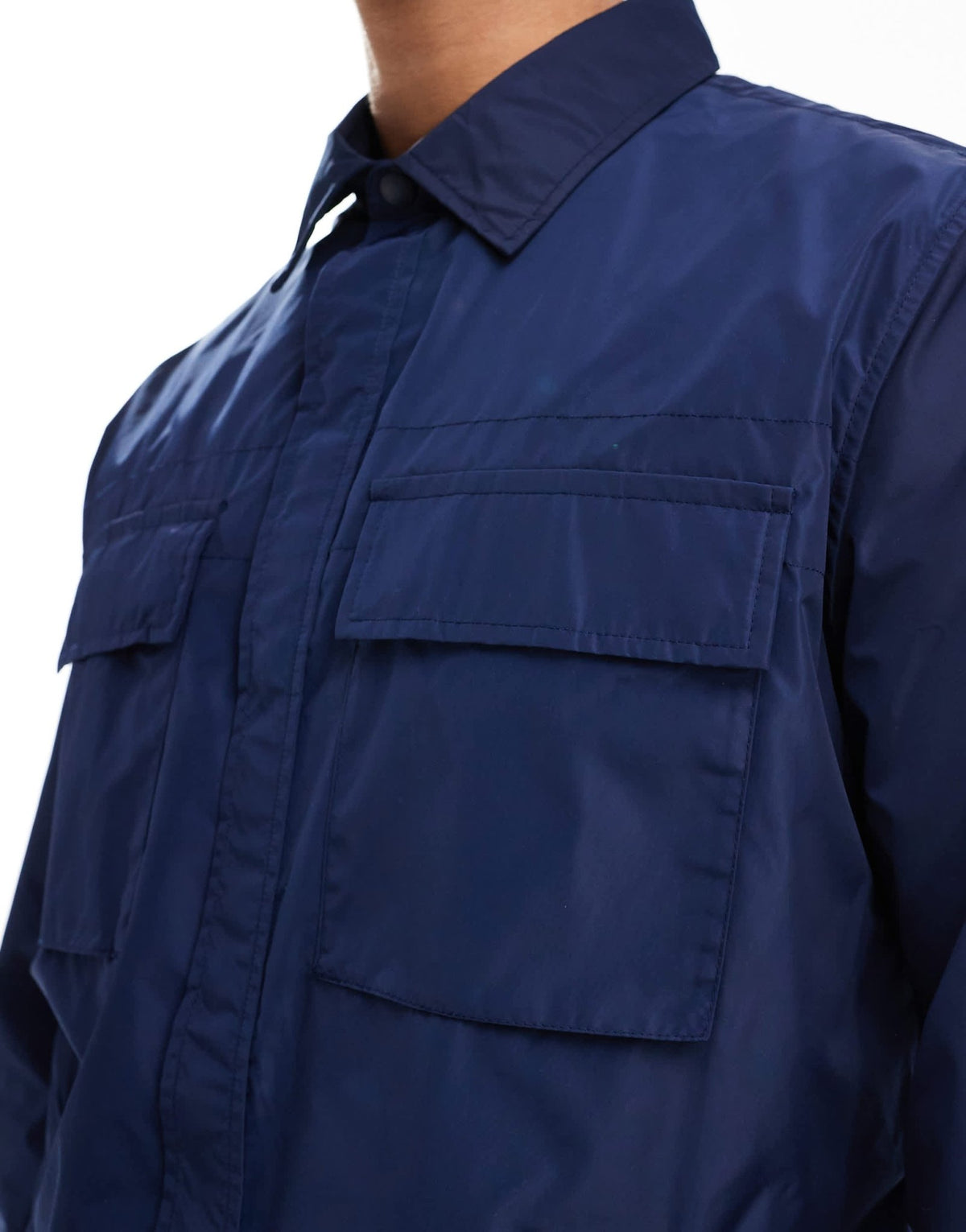 Polo Ralph Lauren lined shirt jacket in navy - ASOS Sample Sale
