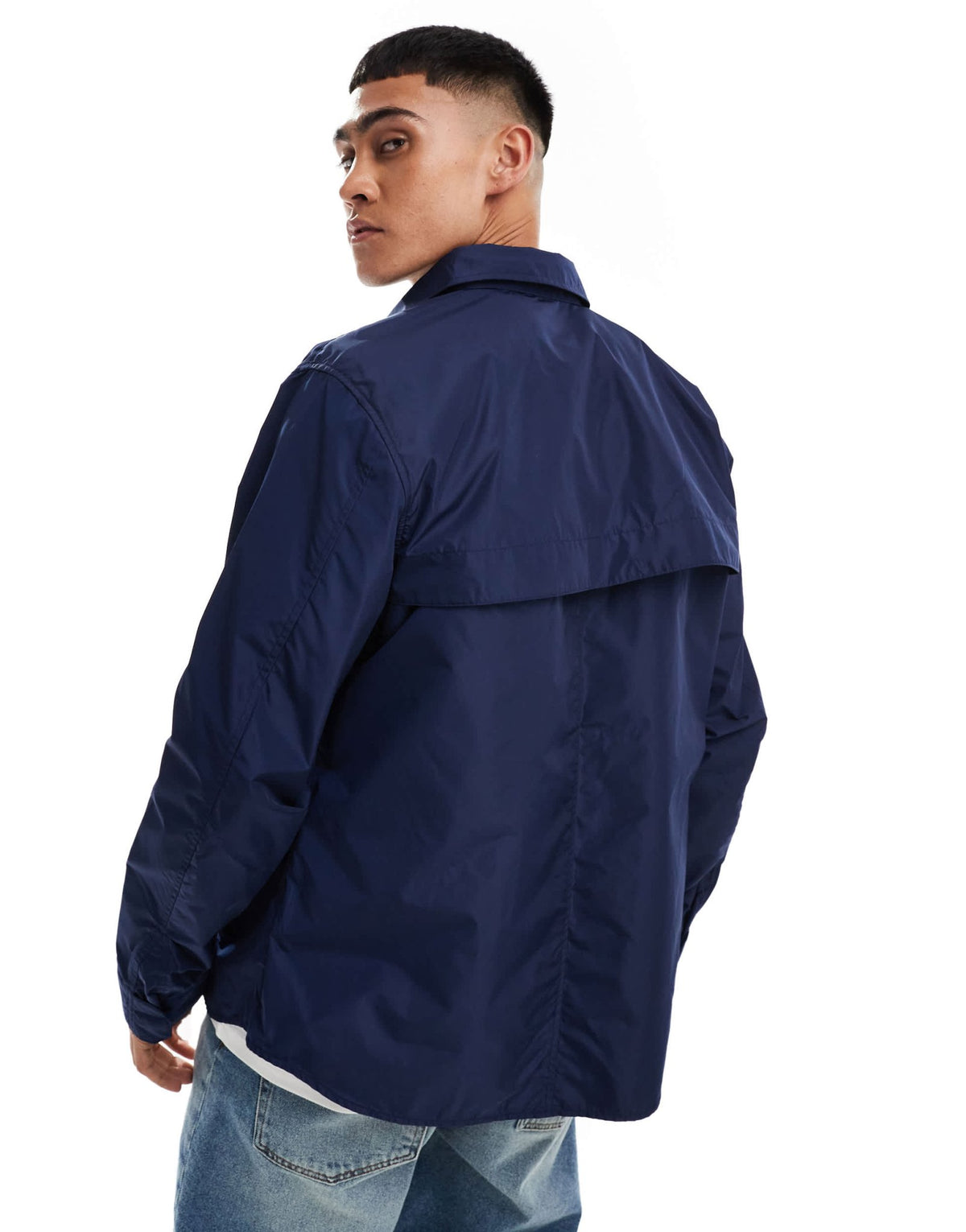 Polo Ralph Lauren lined shirt jacket in navy - ASOS Sample Sale