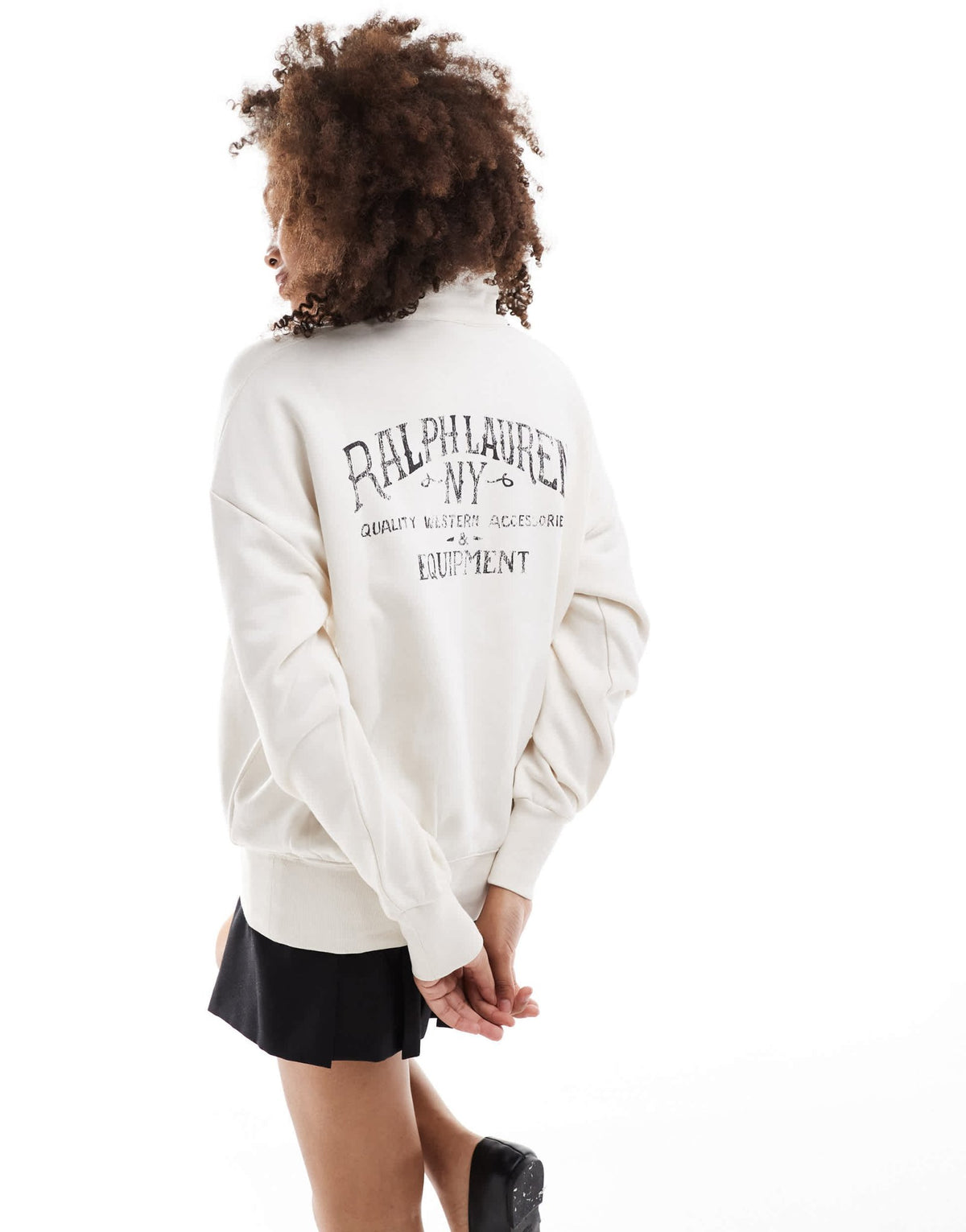 Polo Ralph Lauren rugby polo with heritage logo in cream - ASOS Sample Sale