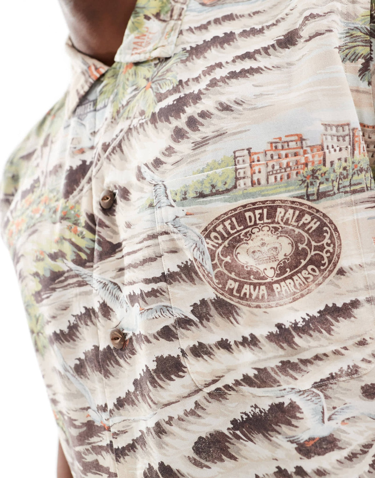 Polo Ralph Lauren short sleeve Havana playa print rayon shirt in multi CO-ORD - ASOS Sample Sale