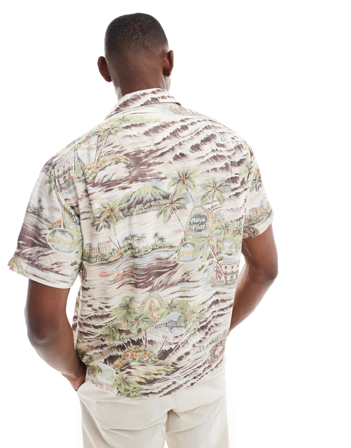 Polo Ralph Lauren short sleeve Havana playa print rayon shirt in multi CO-ORD - ASOS Sample Sale