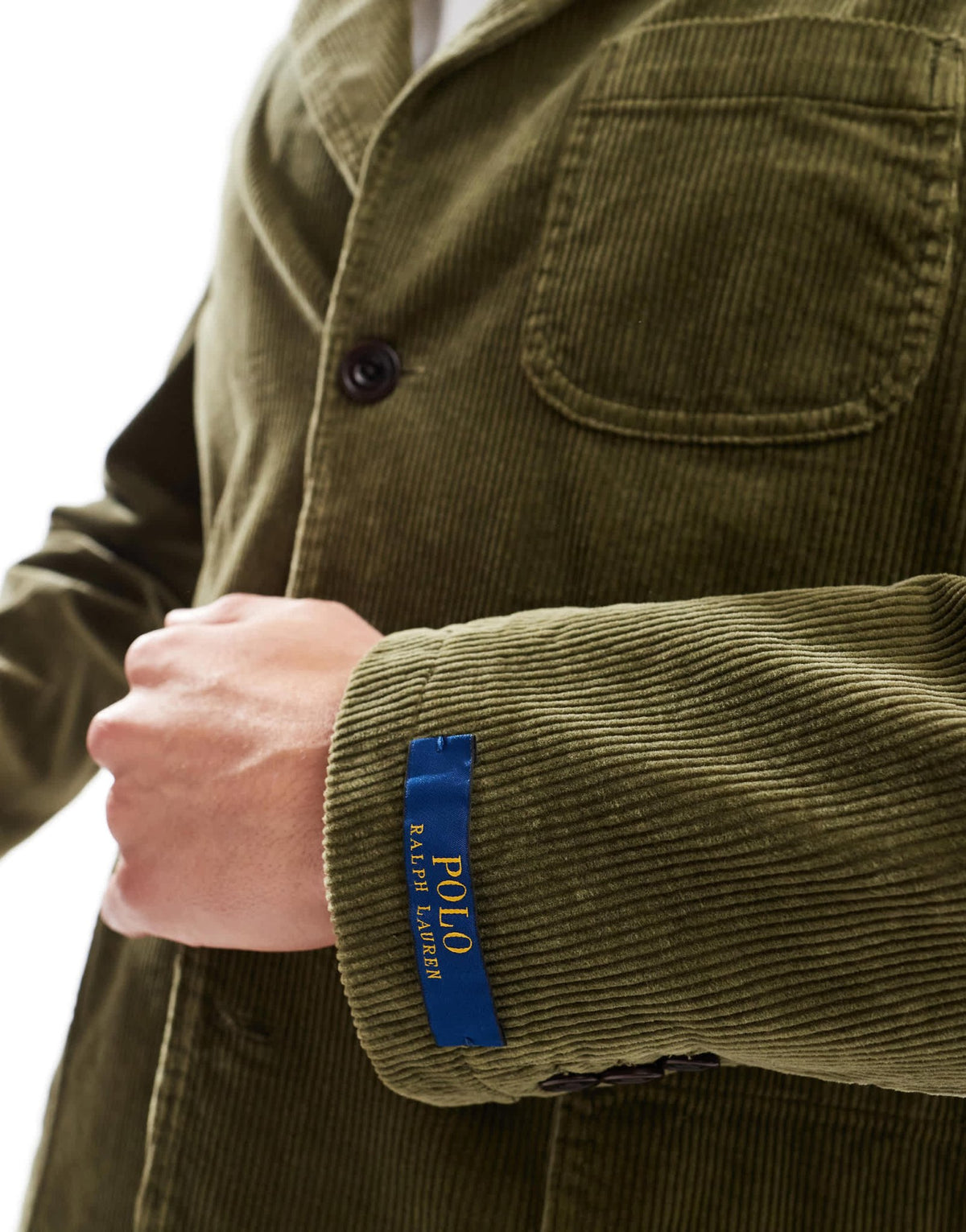 Polo Ralph Lauren single breasted tailored cord blazer in olive green CO-ORD - ASOS Sample Sale