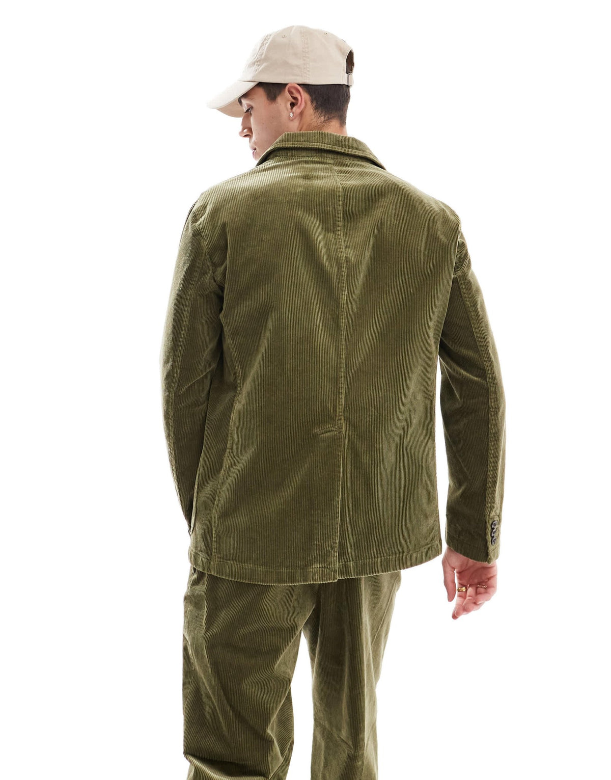 Polo Ralph Lauren single breasted tailored cord blazer in olive green CO-ORD - ASOS Sample Sale