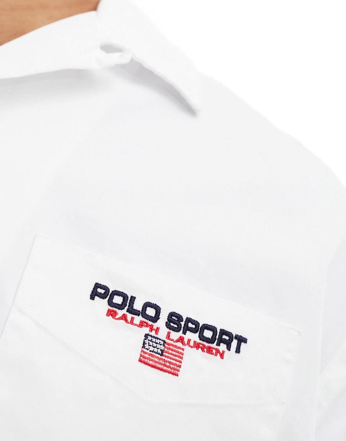 Polo Ralph Lauren Sport Capsule logo pocket short sleeve chino shirt big oversized fit in white - ASOS Sample Sale