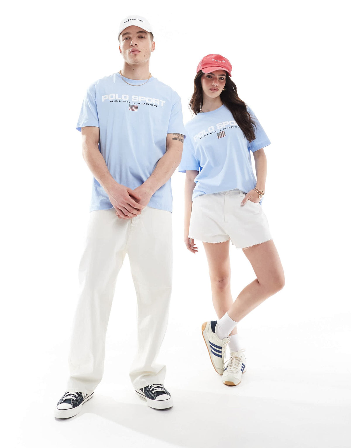 Polo Ralph Lauren Sport capsule unisex large chest flag logo t-shirt classic oversized fit in light blue - ASOS Sample Sale