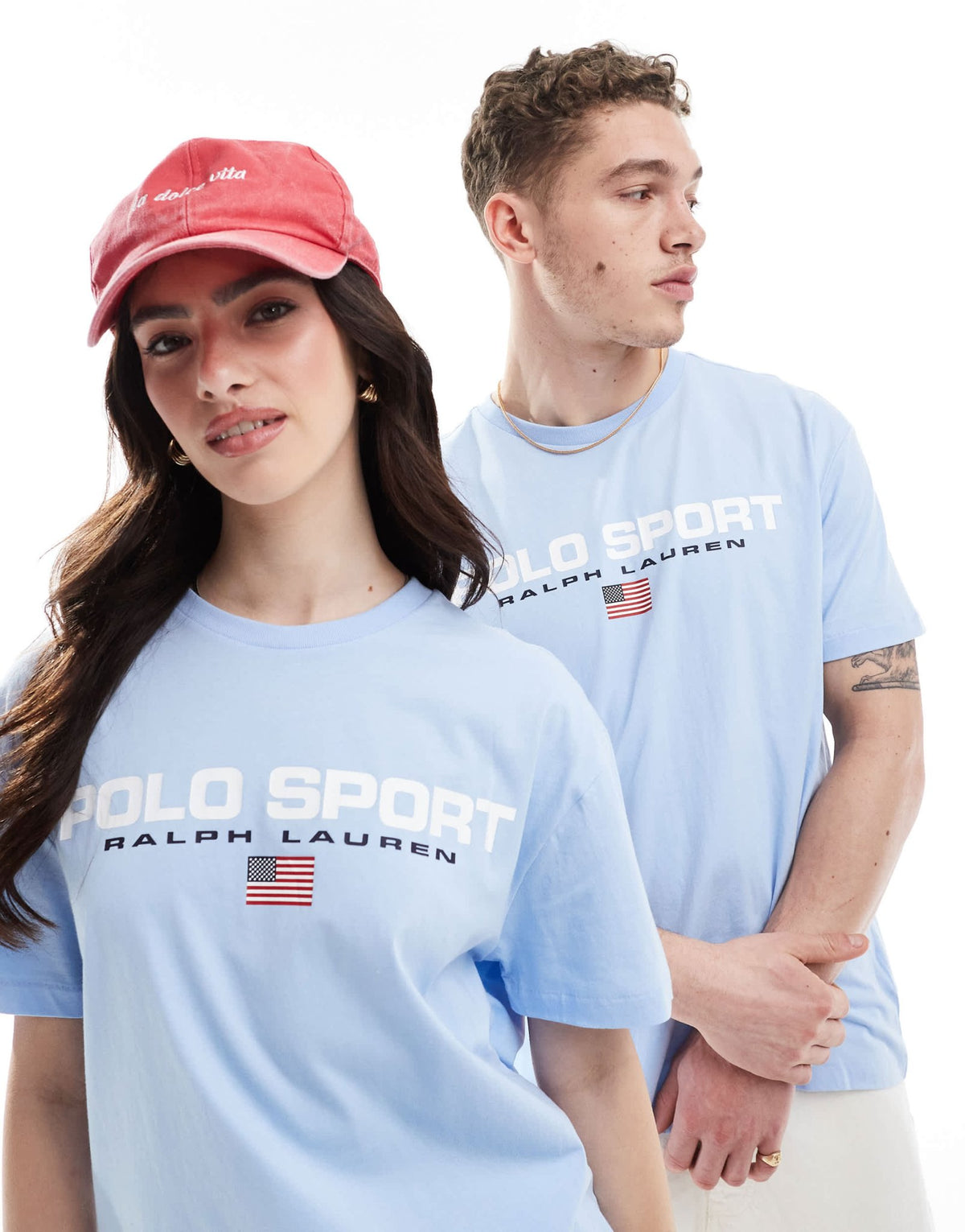 Polo Ralph Lauren Sport capsule unisex large chest flag logo t-shirt classic oversized fit in light blue - ASOS Sample Sale