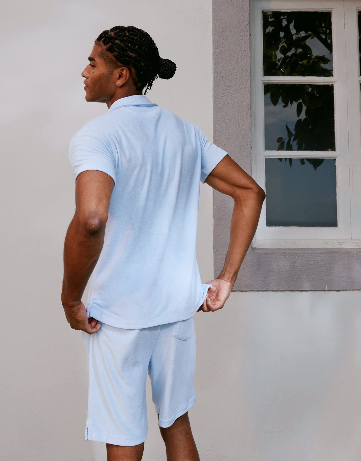 Polo Ralph Lauren Sport capsule unisex terry shirt in light blue CO-ORD - ASOS Sample Sale