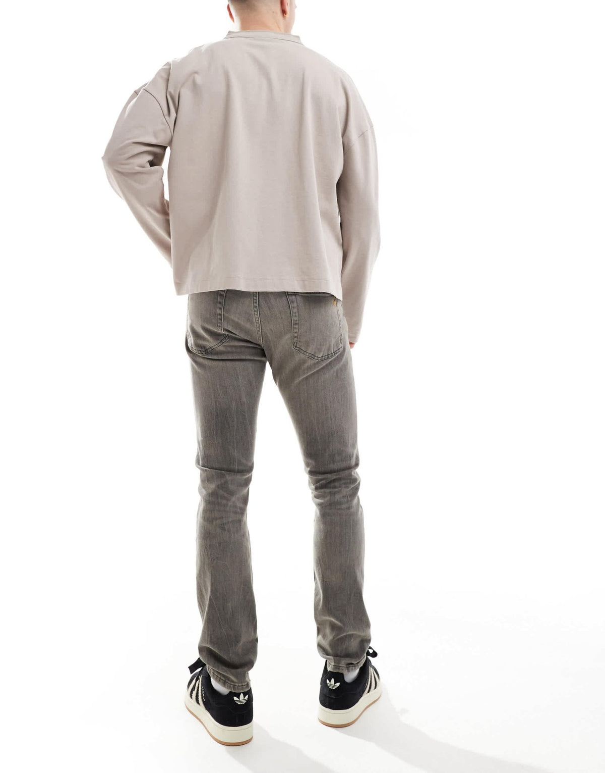 Polo Ralph Lauren Sullivan icon logo slim fit jeans in washed grey - ASOS Sample Sale