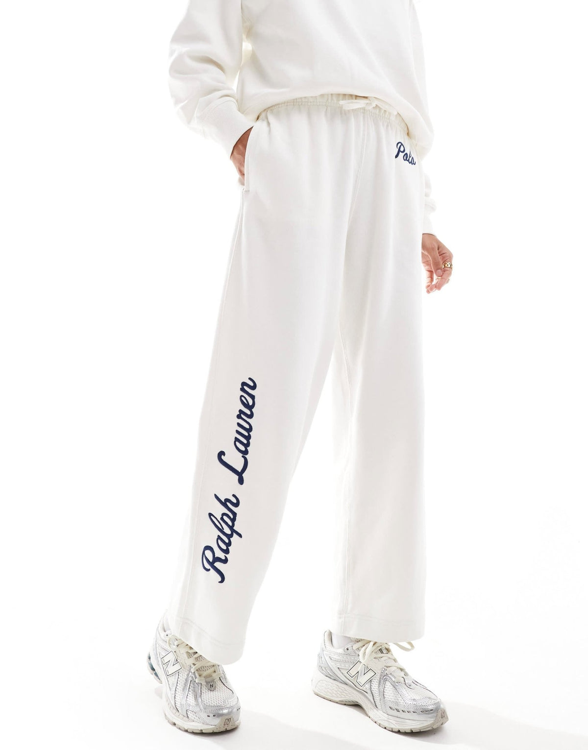 Polo Ralph Lauren sweat joggers in cream - ASOS Sample Sale