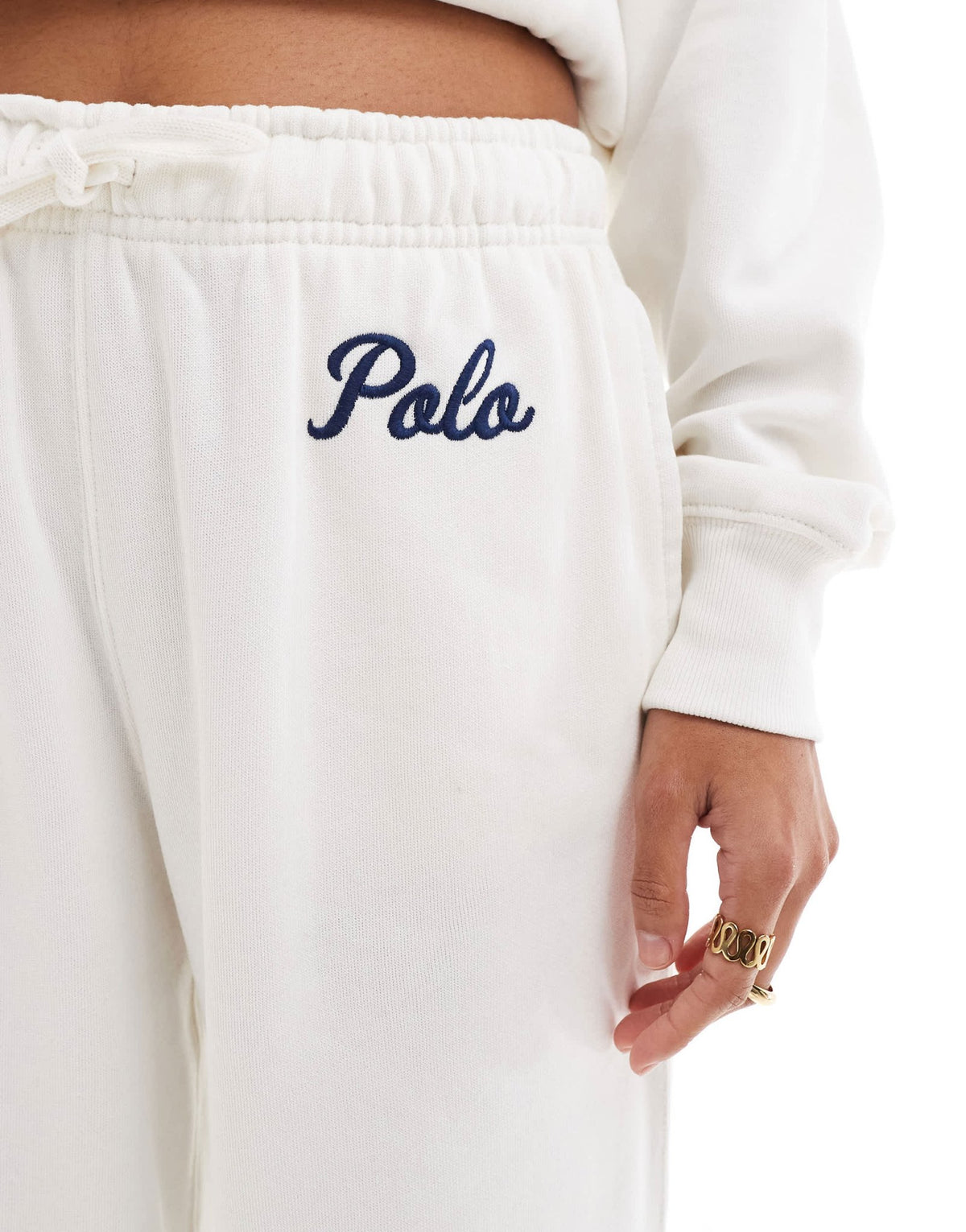 Polo Ralph Lauren sweat joggers in cream - ASOS Sample Sale