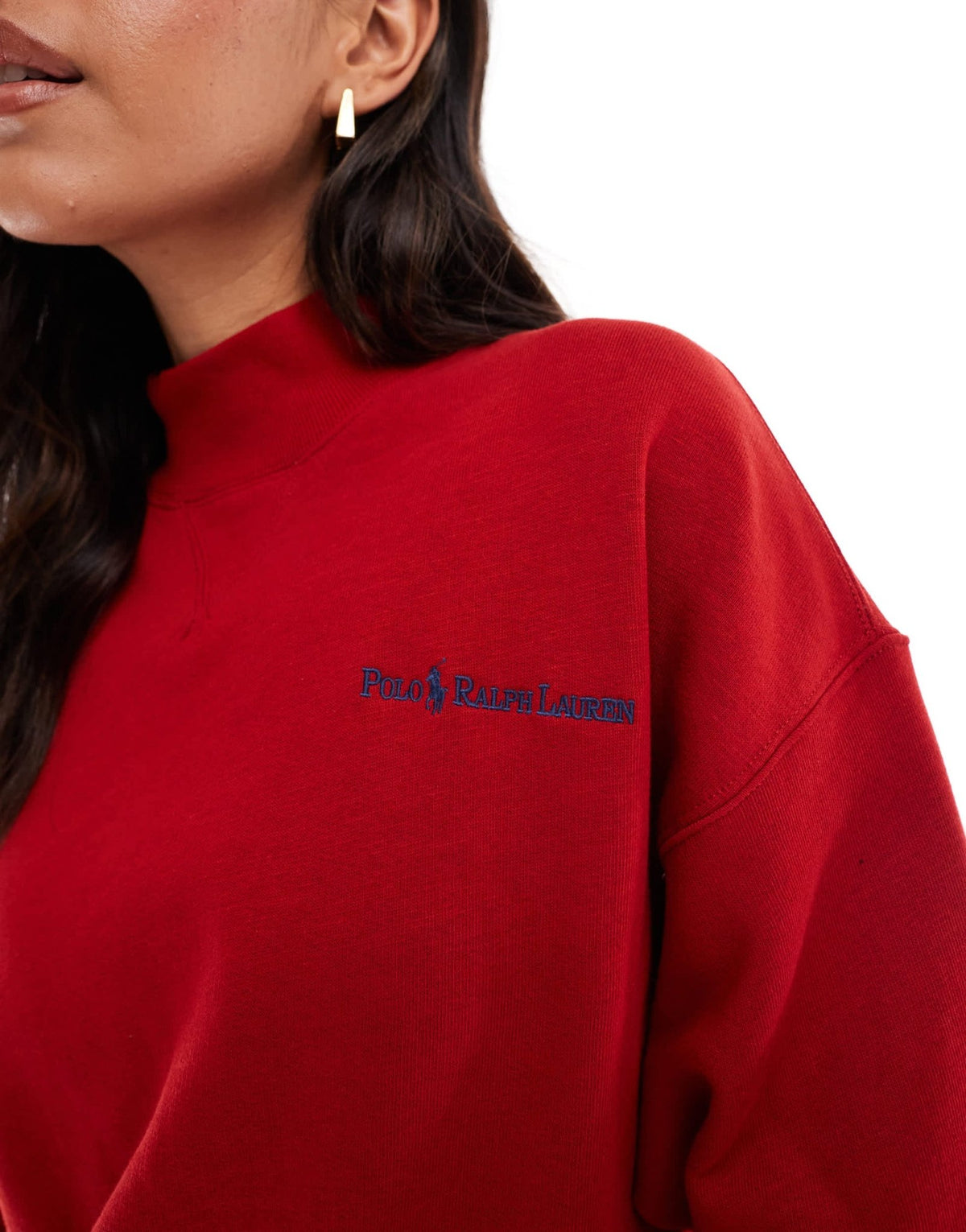 Polo Ralph Lauren sweatshirt with small logo in red - ASOS Sample Sale