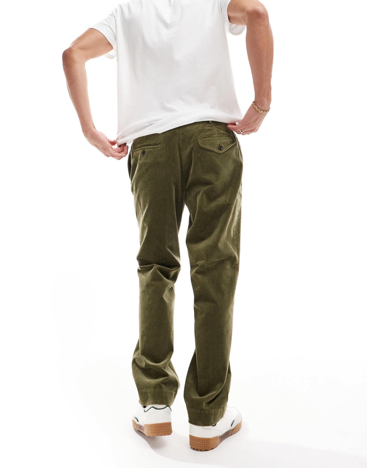 Polo Ralph Lauren tailored cord trousers in olive green CO-ORD - ASOS Sample Sale