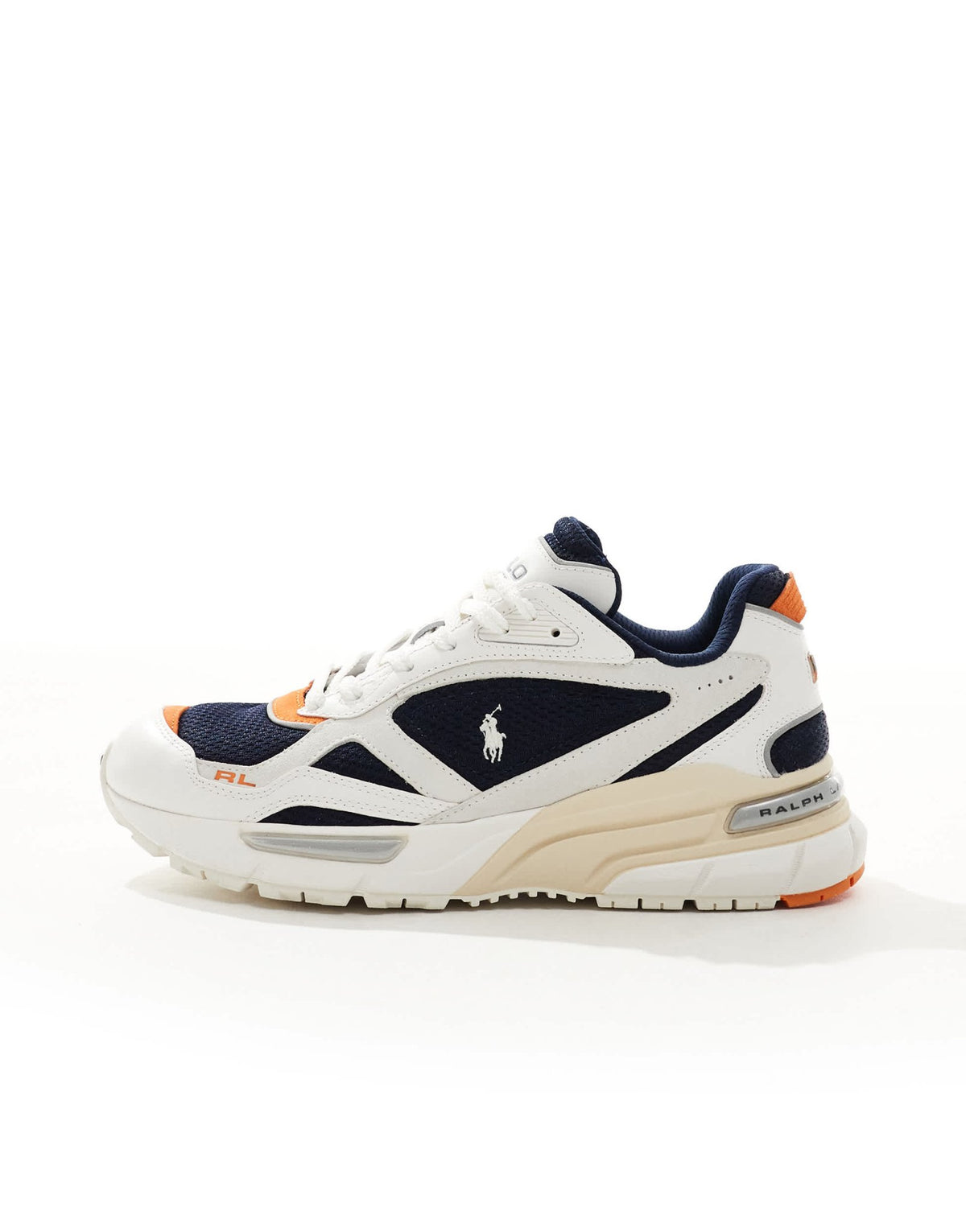 Polo Ralph Lauren Trackstr 275 trainer in white and blue - ASOS Sample Sale