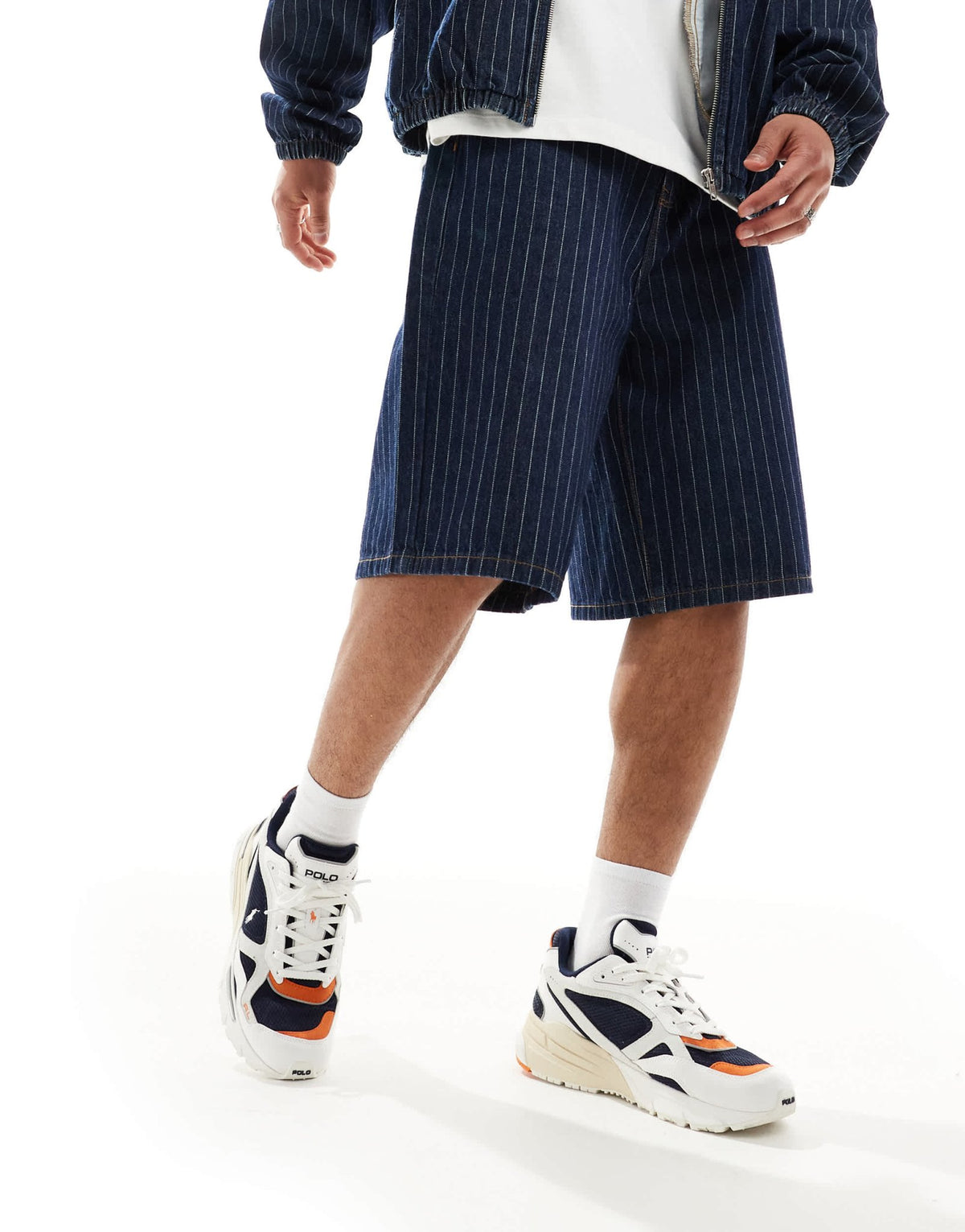 Polo Ralph Lauren Trackstr 275 trainer in white and blue - ASOS Sample Sale