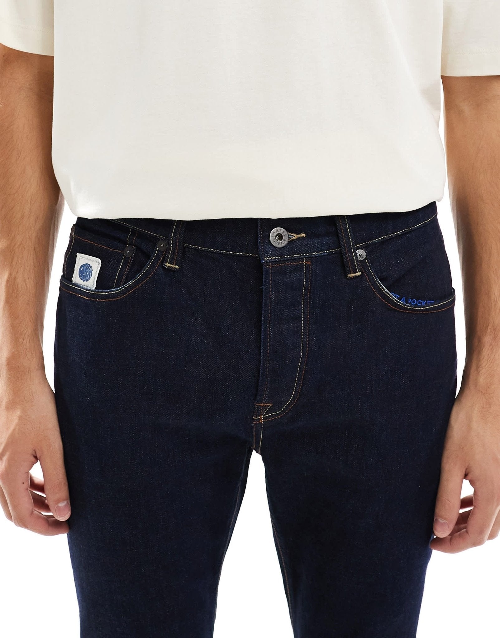 Pretty Green slim fit jeans in dark wash - ASOS Sample Sale