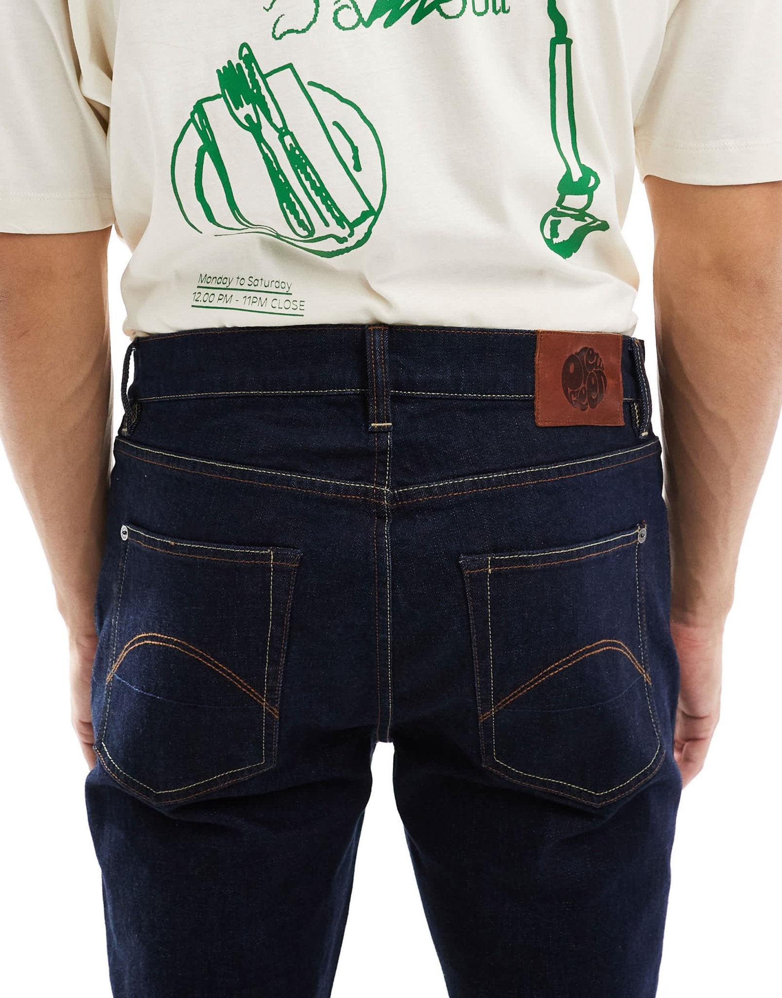 Pretty Green slim fit jeans in dark wash - ASOS Sample Sale