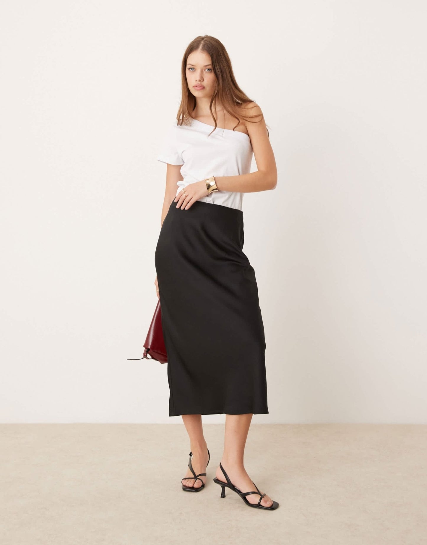 Pretty Lavish Breye maxi skirt in black - ASOS Sample Sale