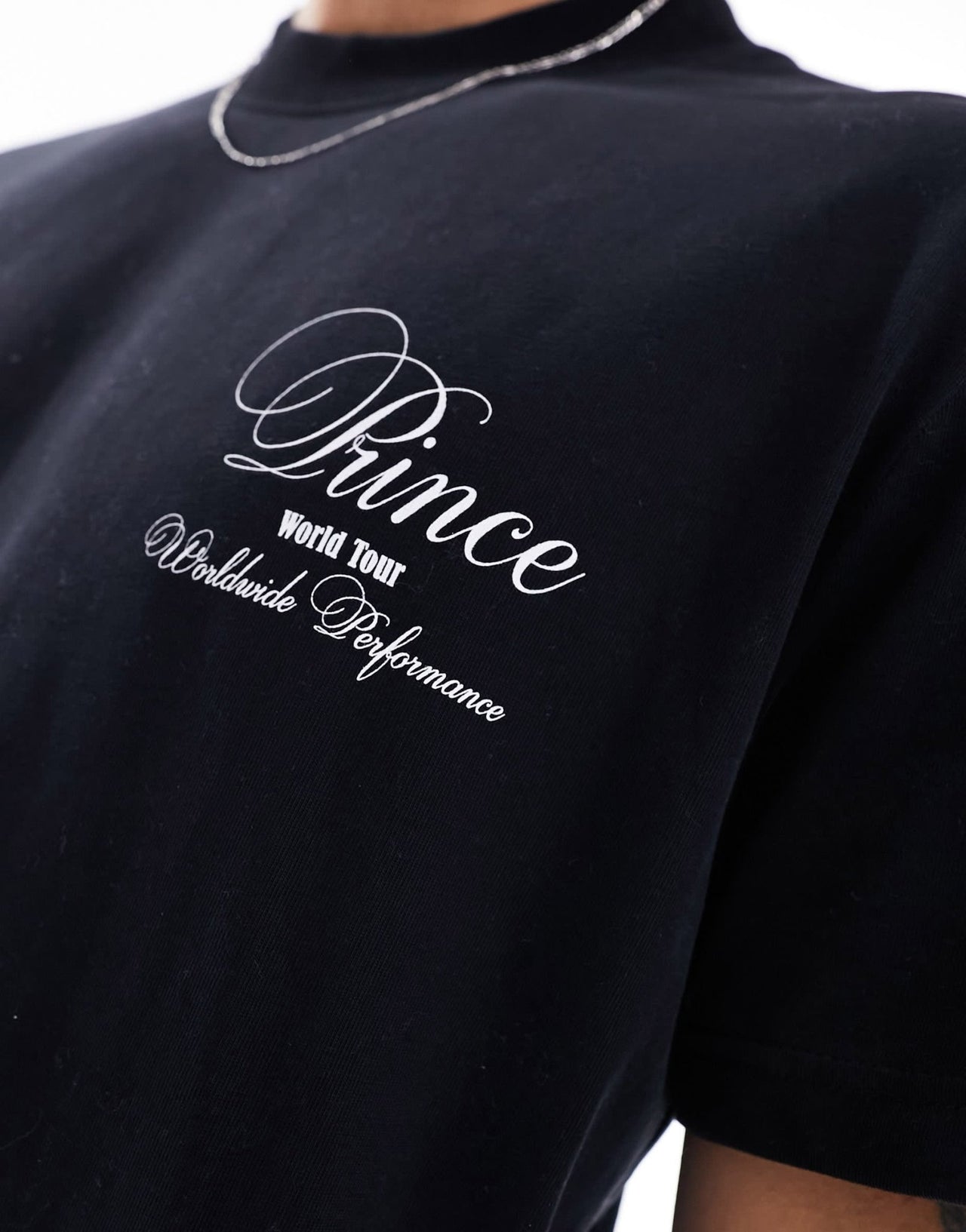 Prince vintage print graphic t-shirt in black - ASOS Sample Sale