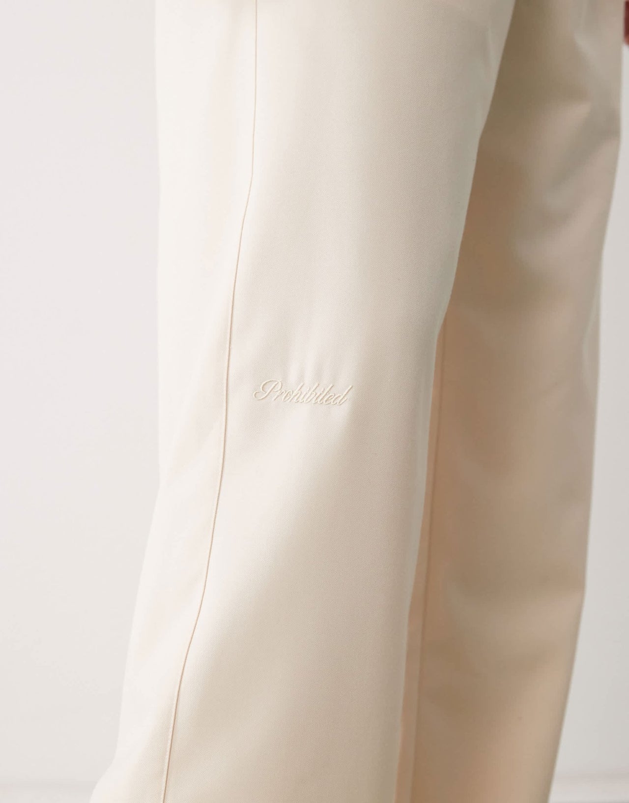 Prohibited soho pleated vintage pants in cream - ASOS Sample Sale