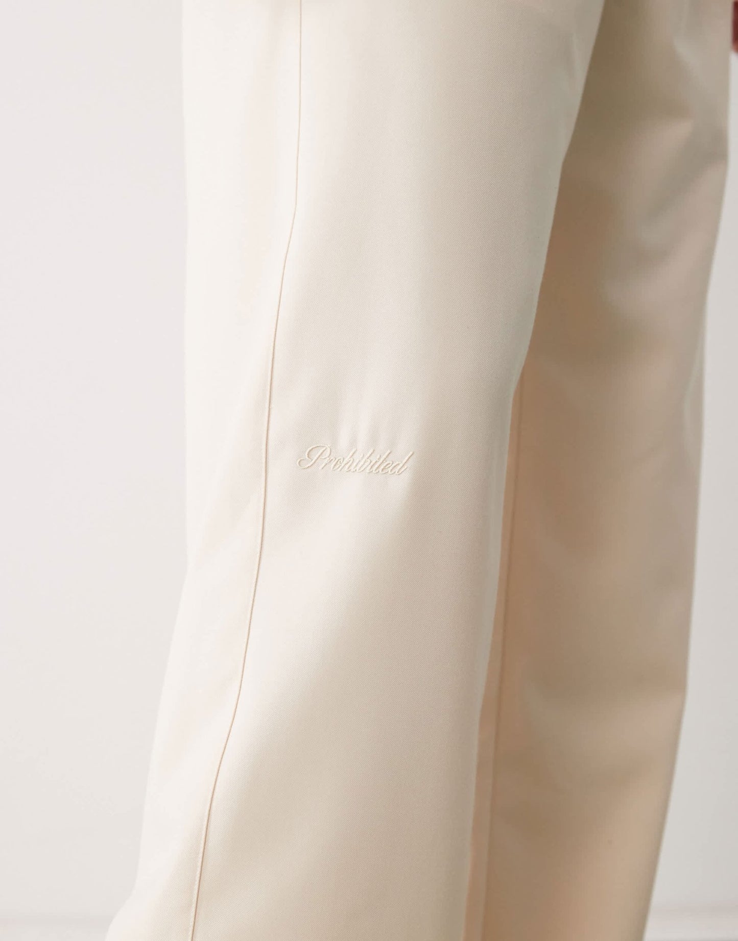 Prohibited soho pleated vintage pants in cream - ASOS Sample Sale