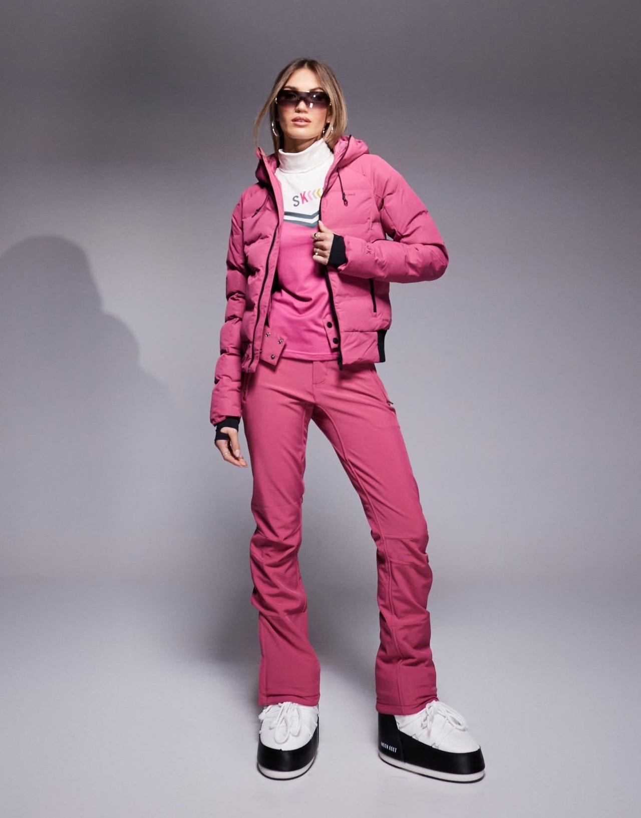 Protest Prtalysumi snow jacket in pink - ASOS Sample Sale