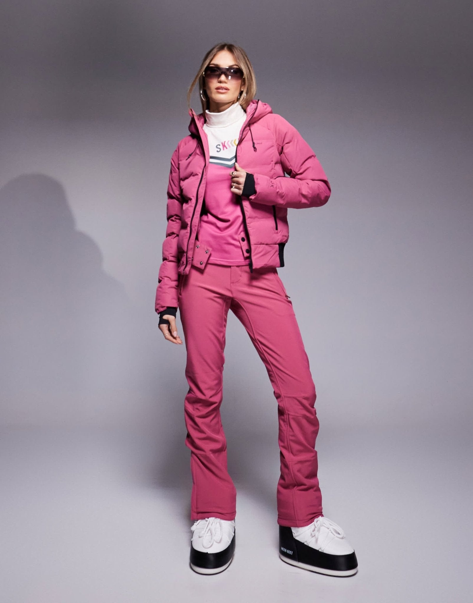 Protest Prtalysumi snow jacket in pink - ASOS Sample Sale