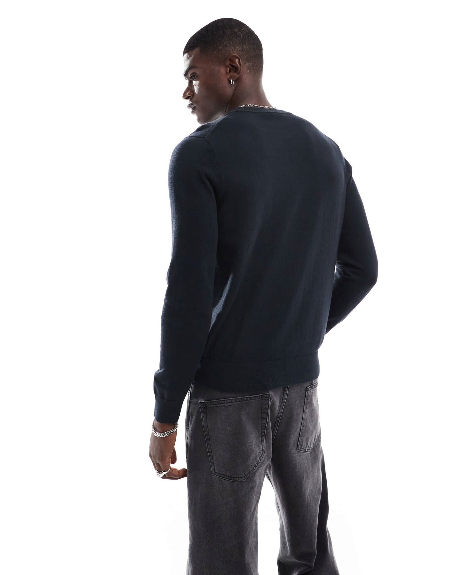 PS Paul Smith crew neck knit jumper with icon zebra logo in black - ASOS Sample Sale