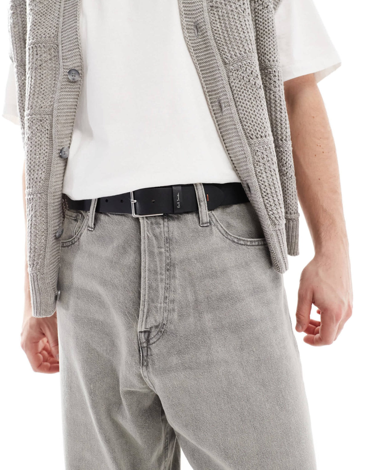 PS Paul Smith multi stitch belt in black - ASOS Sample Sale