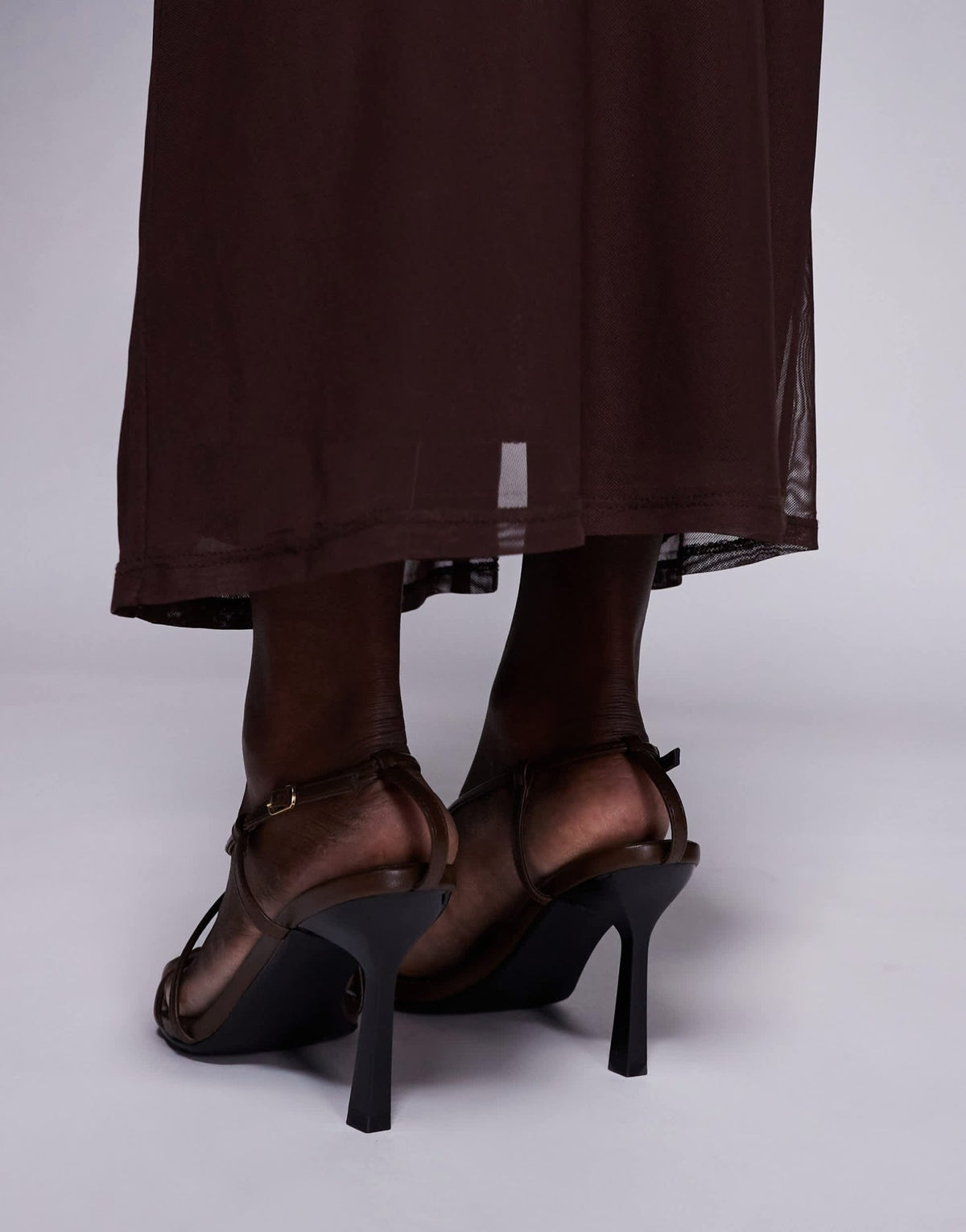 Public Desire Marie strappy mid heeled sandals - ASOS Sample Sale