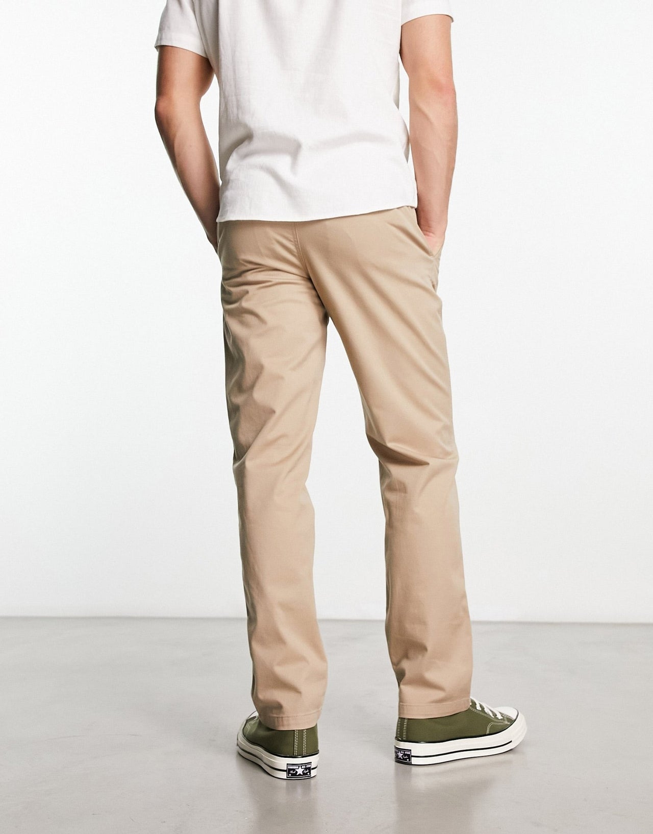 Pull&Bear 2 pack chinos in black and beige - ASOS Sample Sale