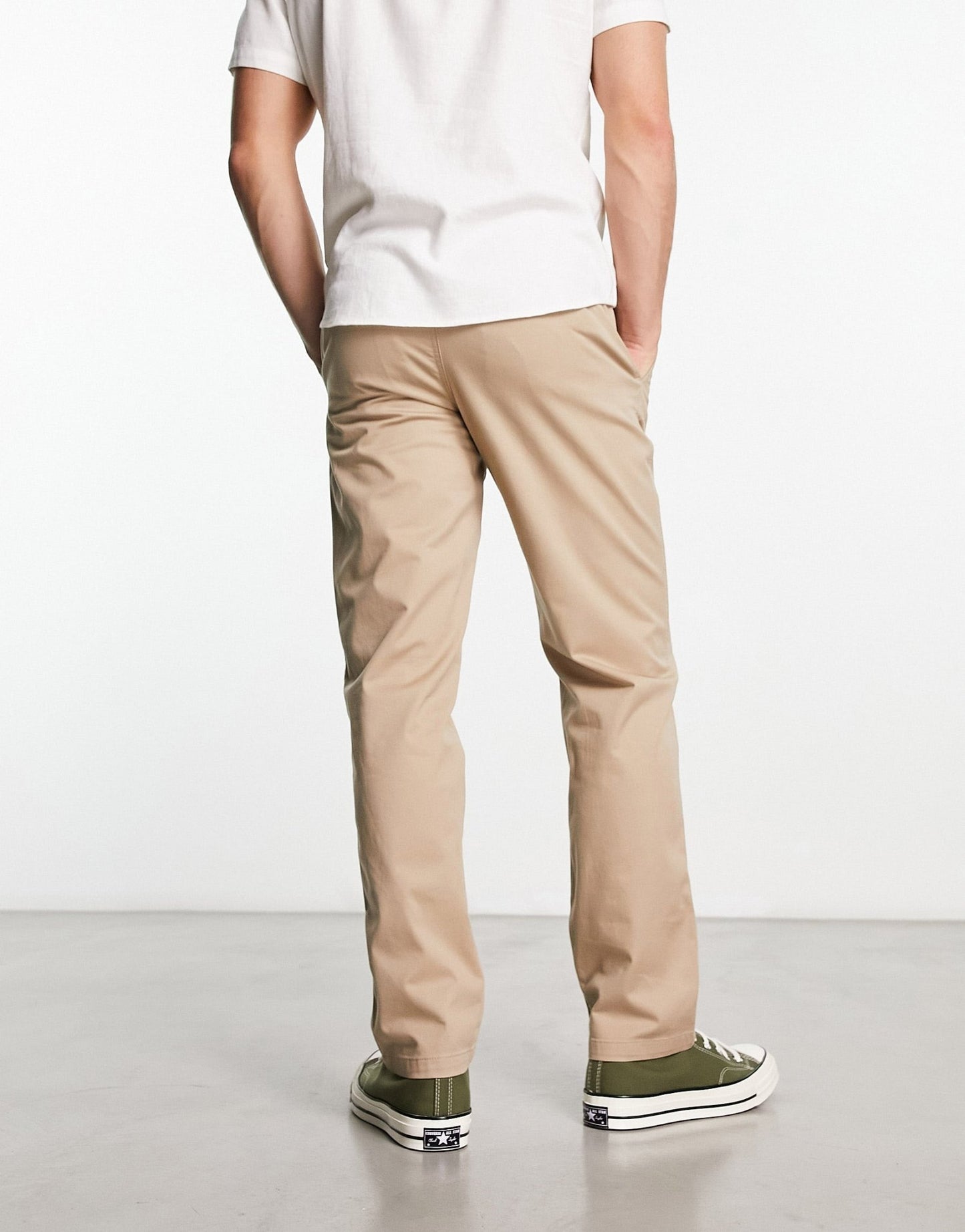Pull&Bear 2 pack chinos in black and beige - ASOS Sample Sale